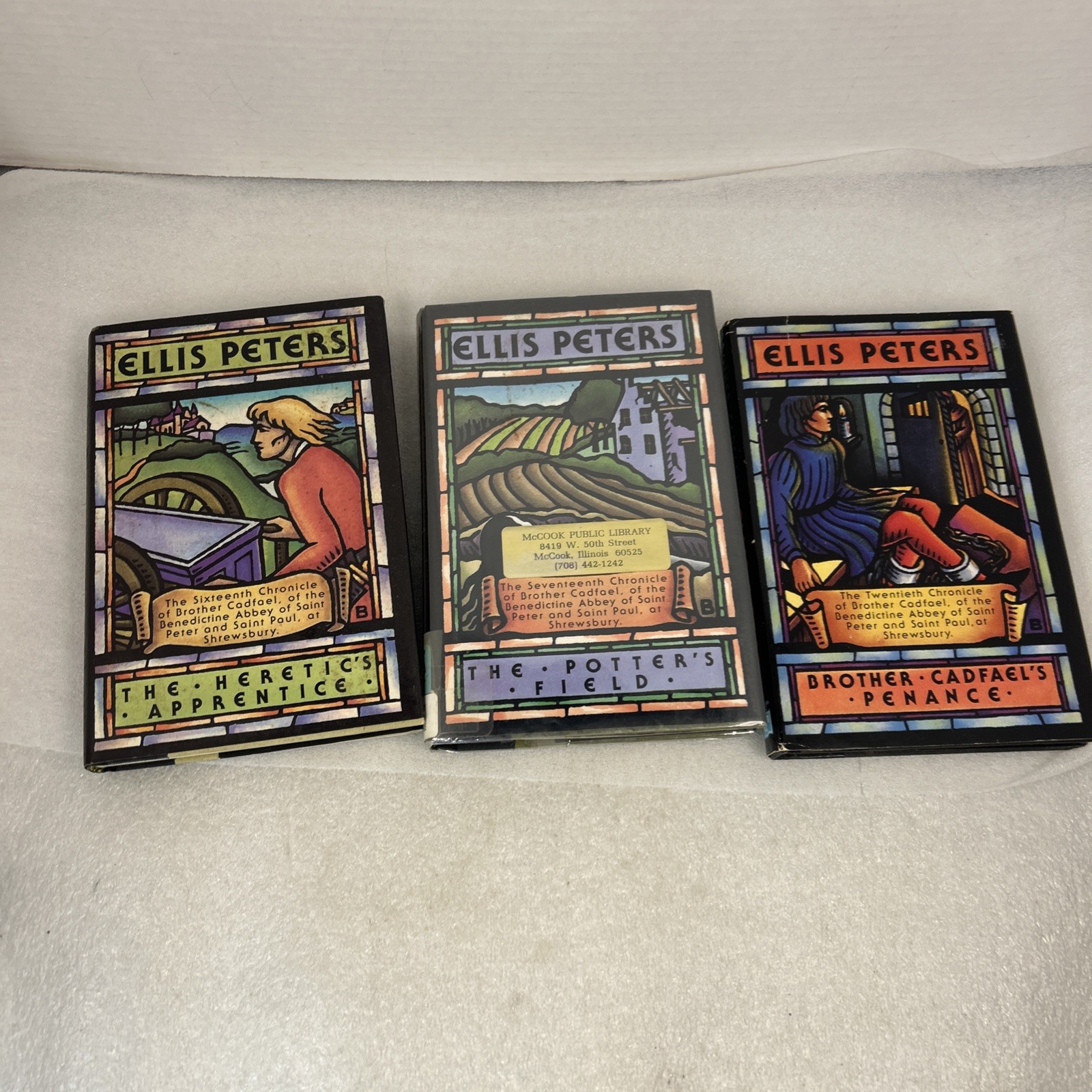Ellis Peters Mix Book Lot 5 Hardback 3 Paperback Brother Caddael Series Read