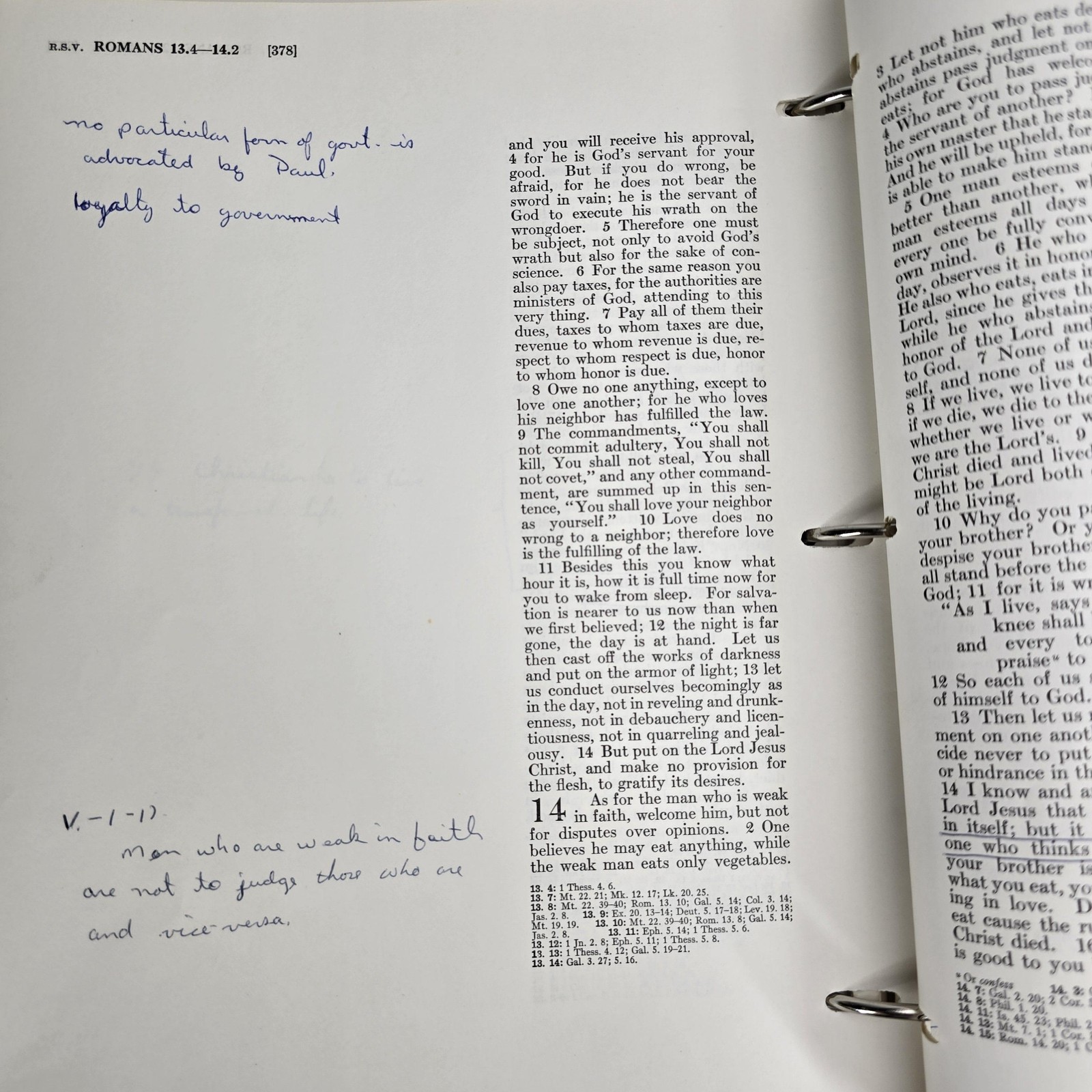 The New Covenant New Testament RSV Wide Margin 3 Ring Binder 1962 Looseleaf