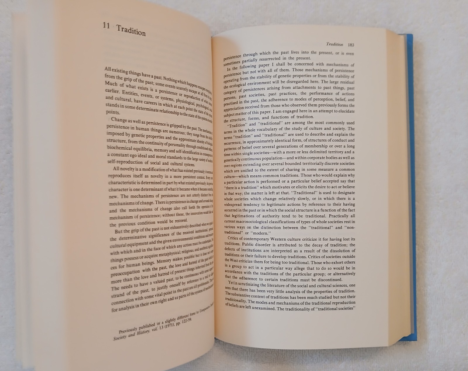 Center and Periphery: Essays in Macro-sociology (Shils, 1975 FE HCDJ) VERY GOOD