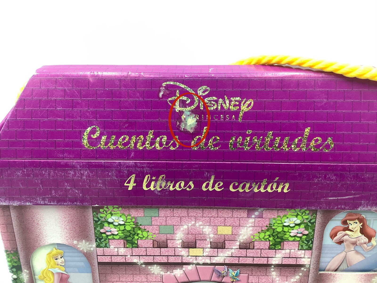 Disney Priness Cuentos de virtudes 4 libros de cartón (Spanish)