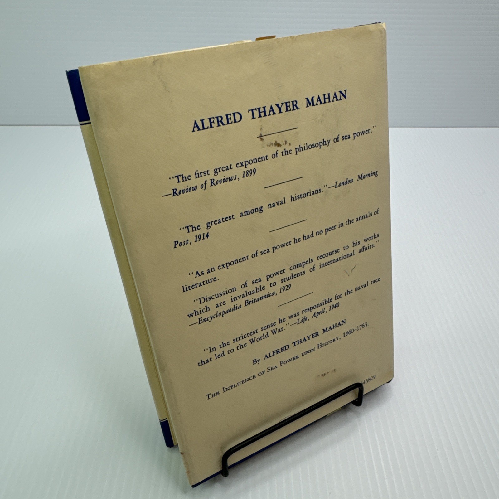 The Influence of Sea Power Upon History 1660-1783 Alfred Thayer Mahan ExLib HC