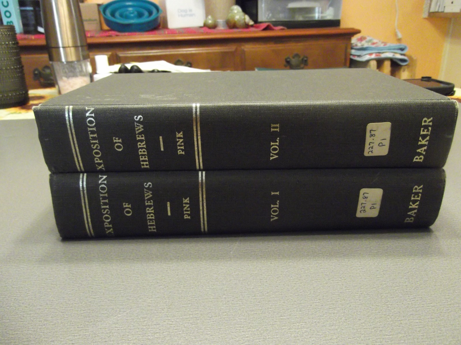 An Exposition of Hebrews 2 Volume Set Hardcover 1963 Arthur W. Pink