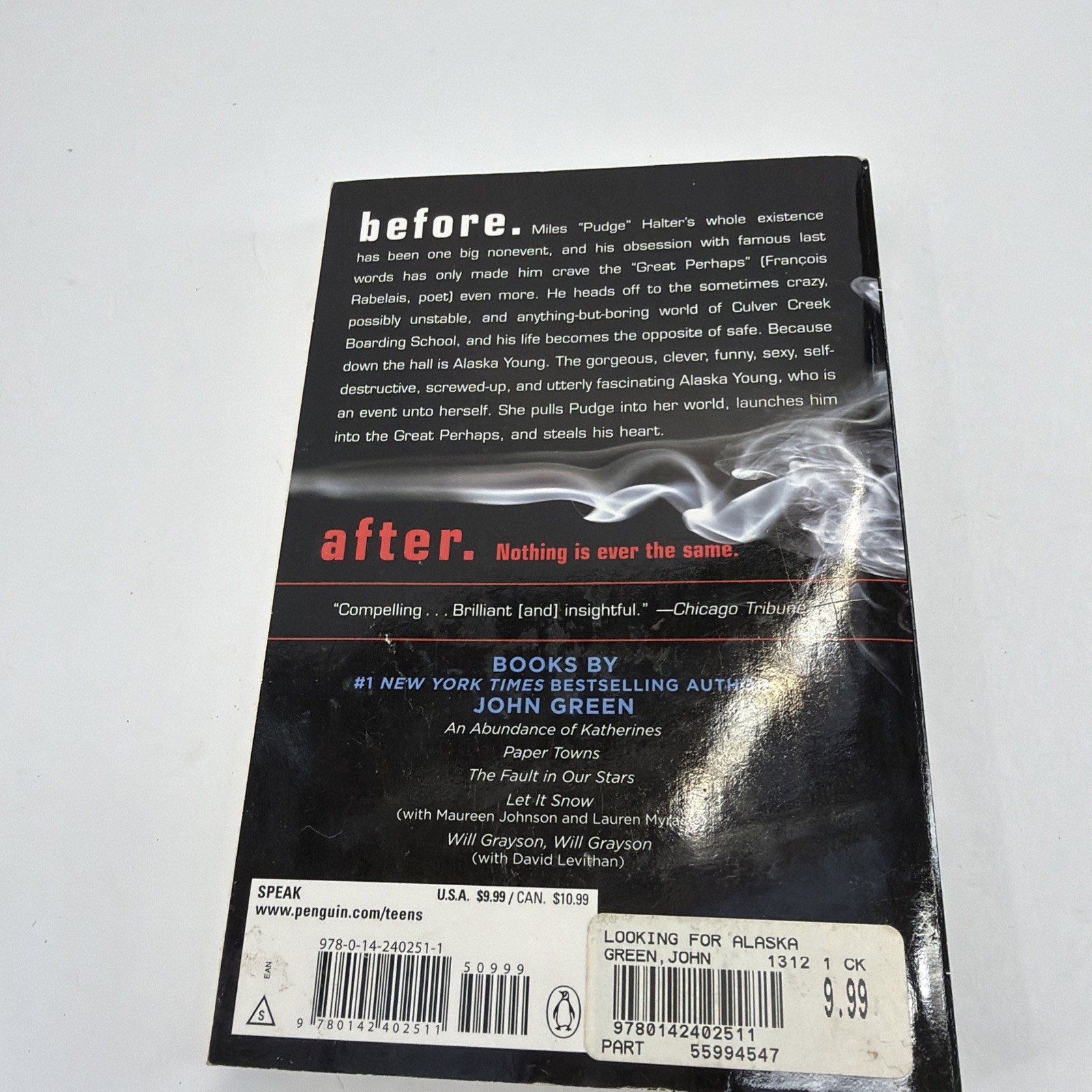 Looking for Alaska by John Green (2006, Trade Paperback)