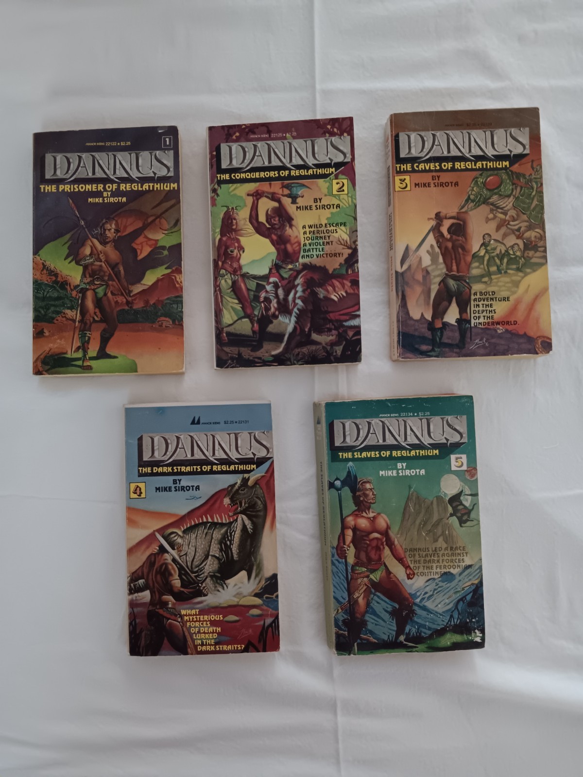 DANNUS: Series 1-5; By Mike Sirota; Manor Books; Fantasy; GD