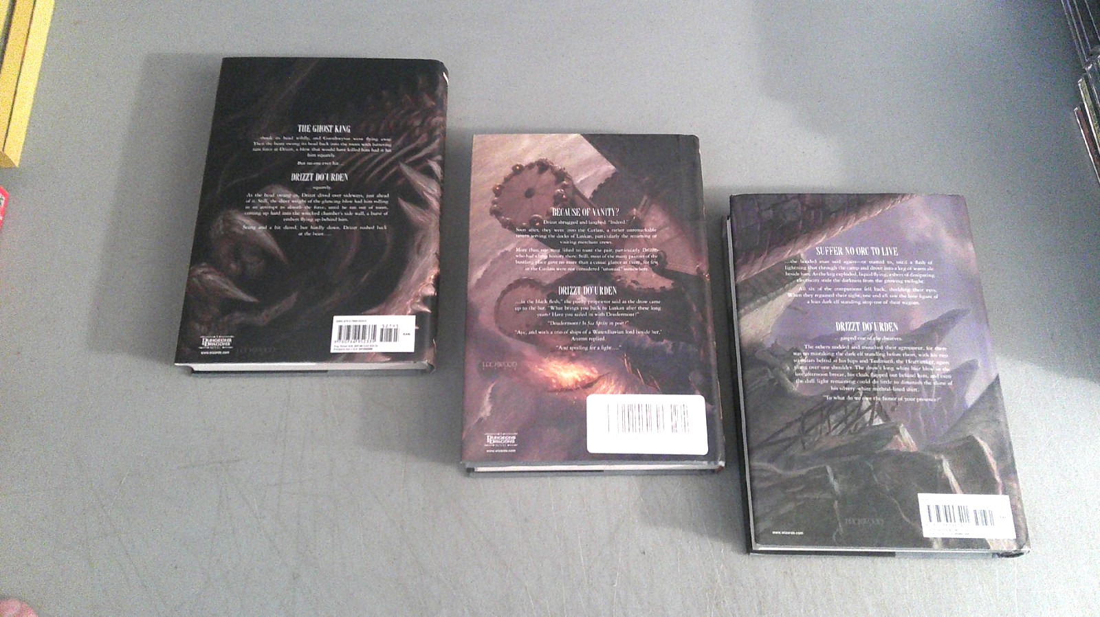 Forgotten Realms:Transitions Books I, II, & III HC 1st Prints by R.A. Salvatore