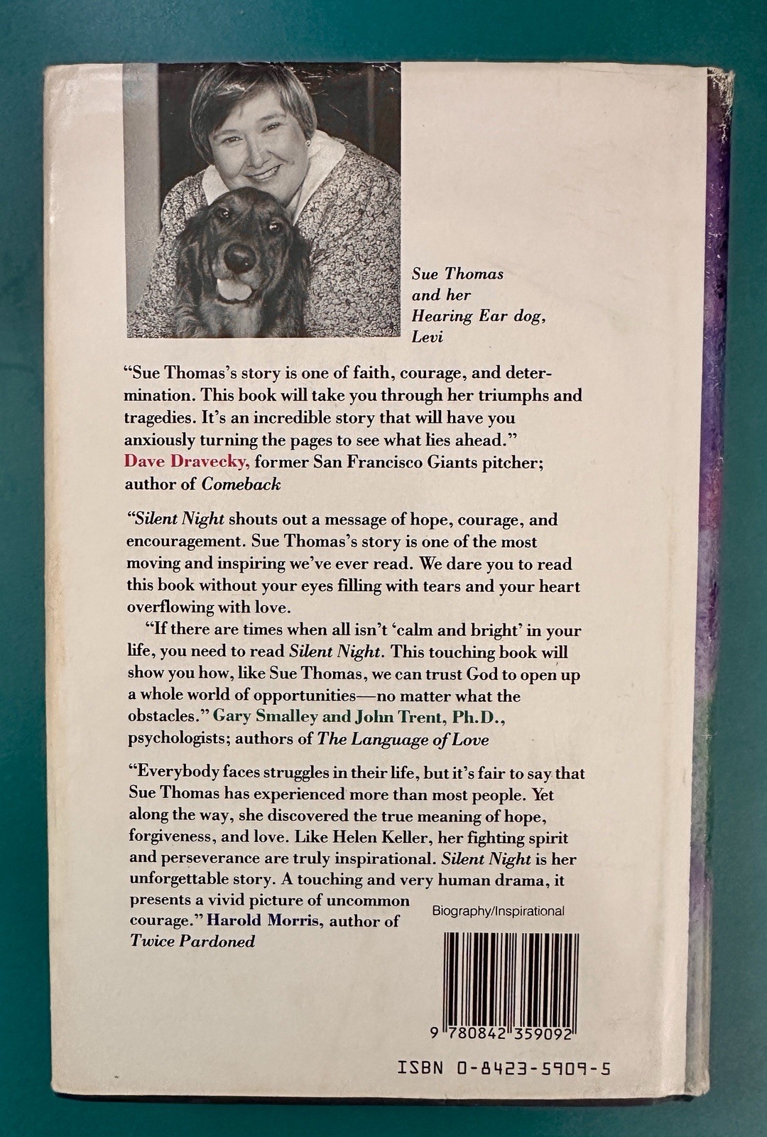 Silent Night by Sue Thomas 1990 Hardcover DJ First Edition SIGNED