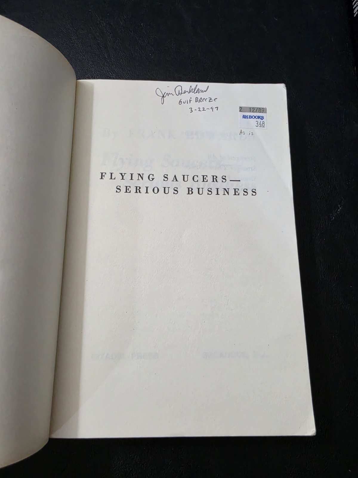 Excellent Lot Of TEN HTF To Very Rare Books On Extraterrestrials / Aliens / UFOs