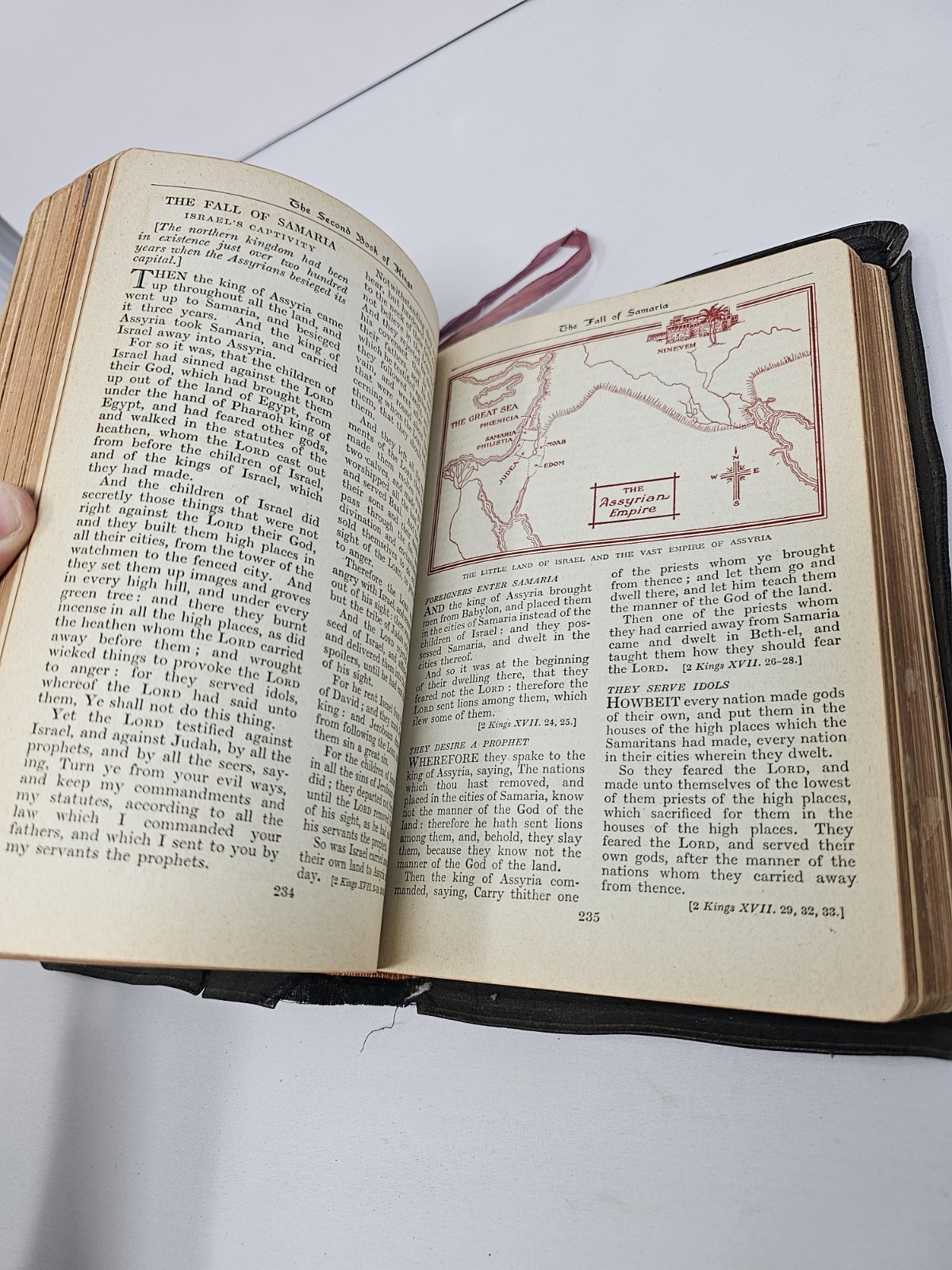 The Bible for Young Folks 1945 Illustrated Gold Gilt Page Edges Red Letter Ed.
