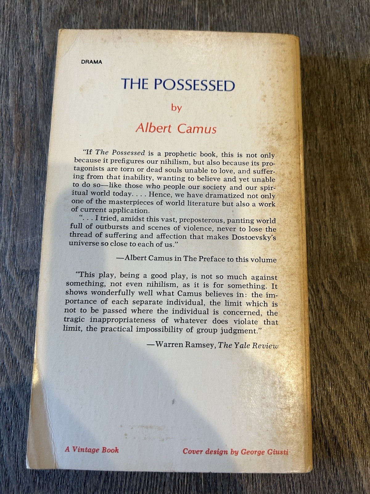 The Possessed (Albert Camus)