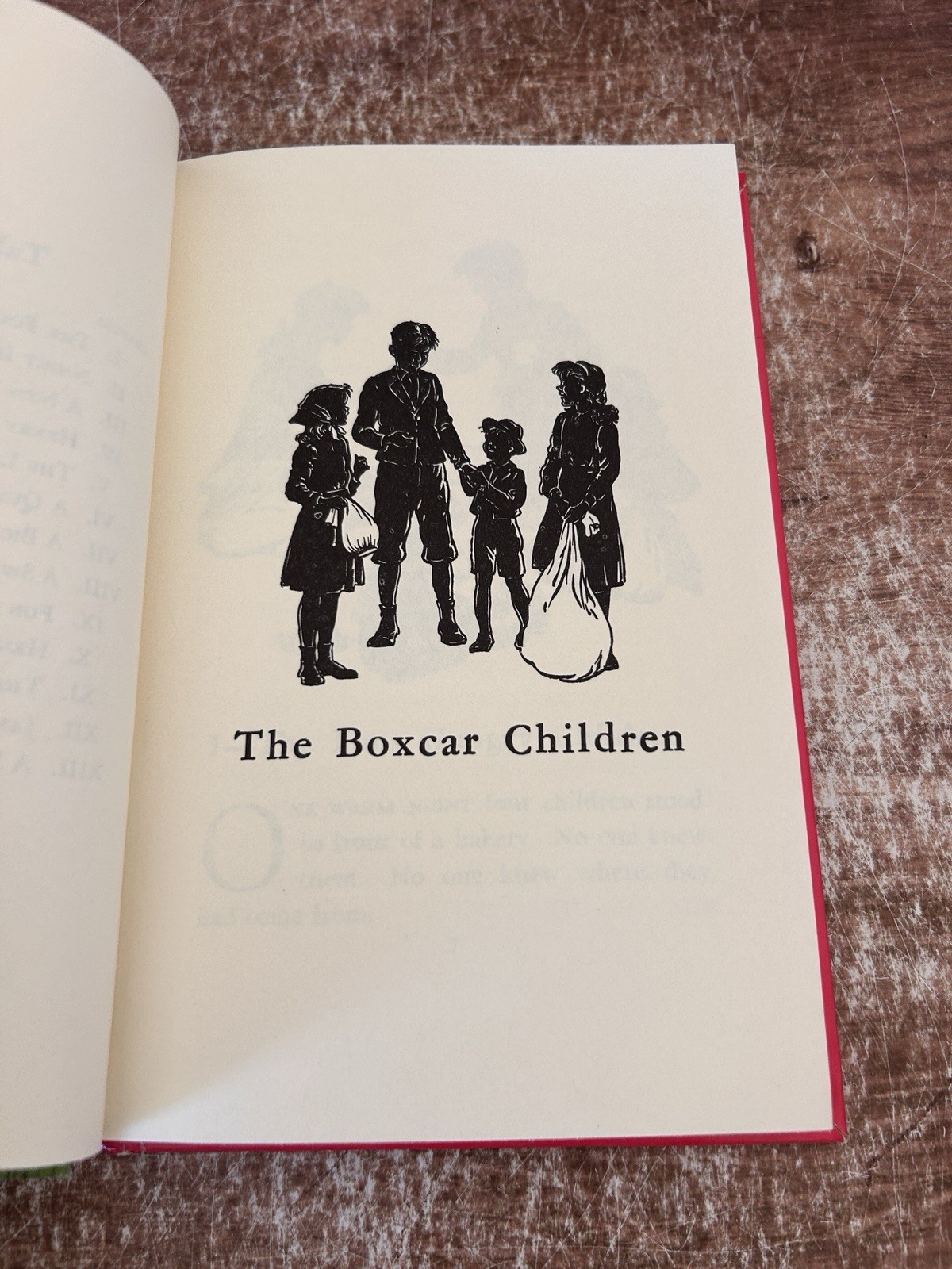 Vintage The Boxcar Children by Gertrude Chandler Warner 1977 Red Spine Hardcover