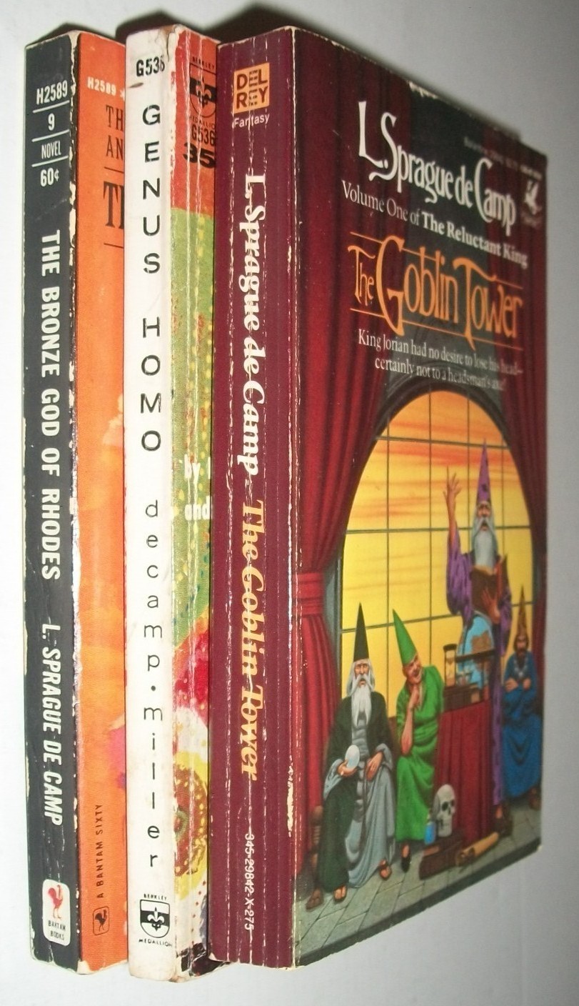 L Sprague De Camp Bronze God of Rhodes Genus Homo Goblin Tower 1st PB lot 3 VGGD
