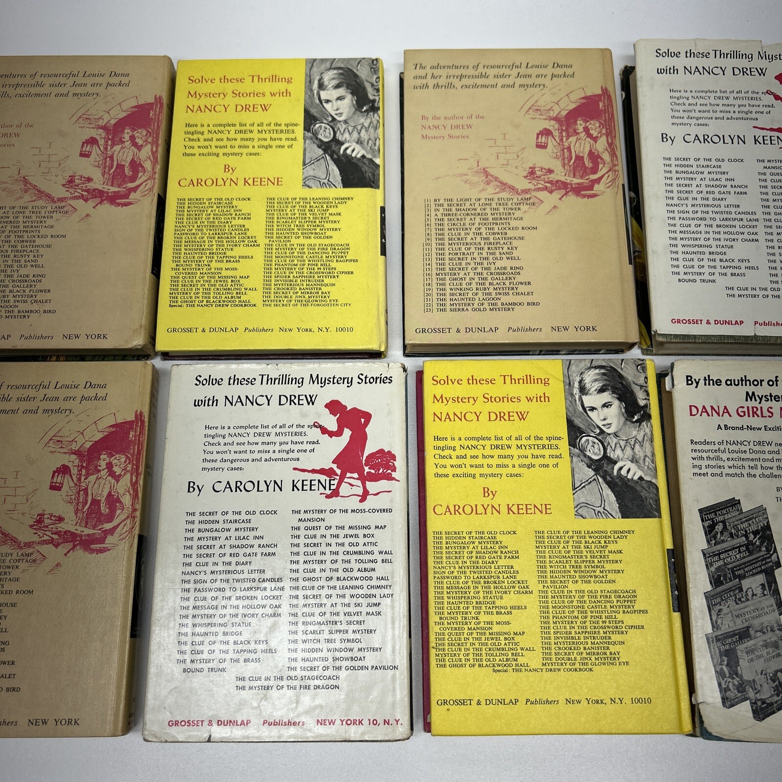 Lot Of 11 Nancy Drew Books Carolyn Keene Hardcover