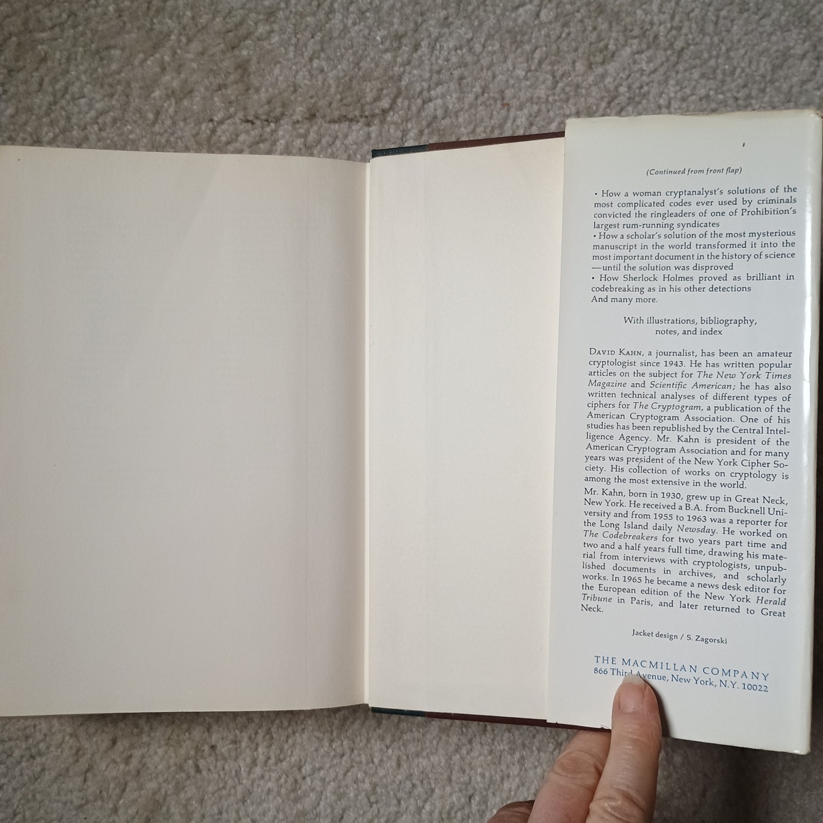 The Codebreakers – 1967 Hardcover by David Kahn – 1st Edition 2nd Printing HC/DJ