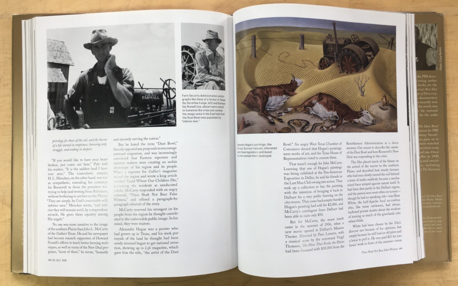 The Dust Bowl: An Illustrated History by Dayton Duncan and Ken Burns – HC/DJ, G