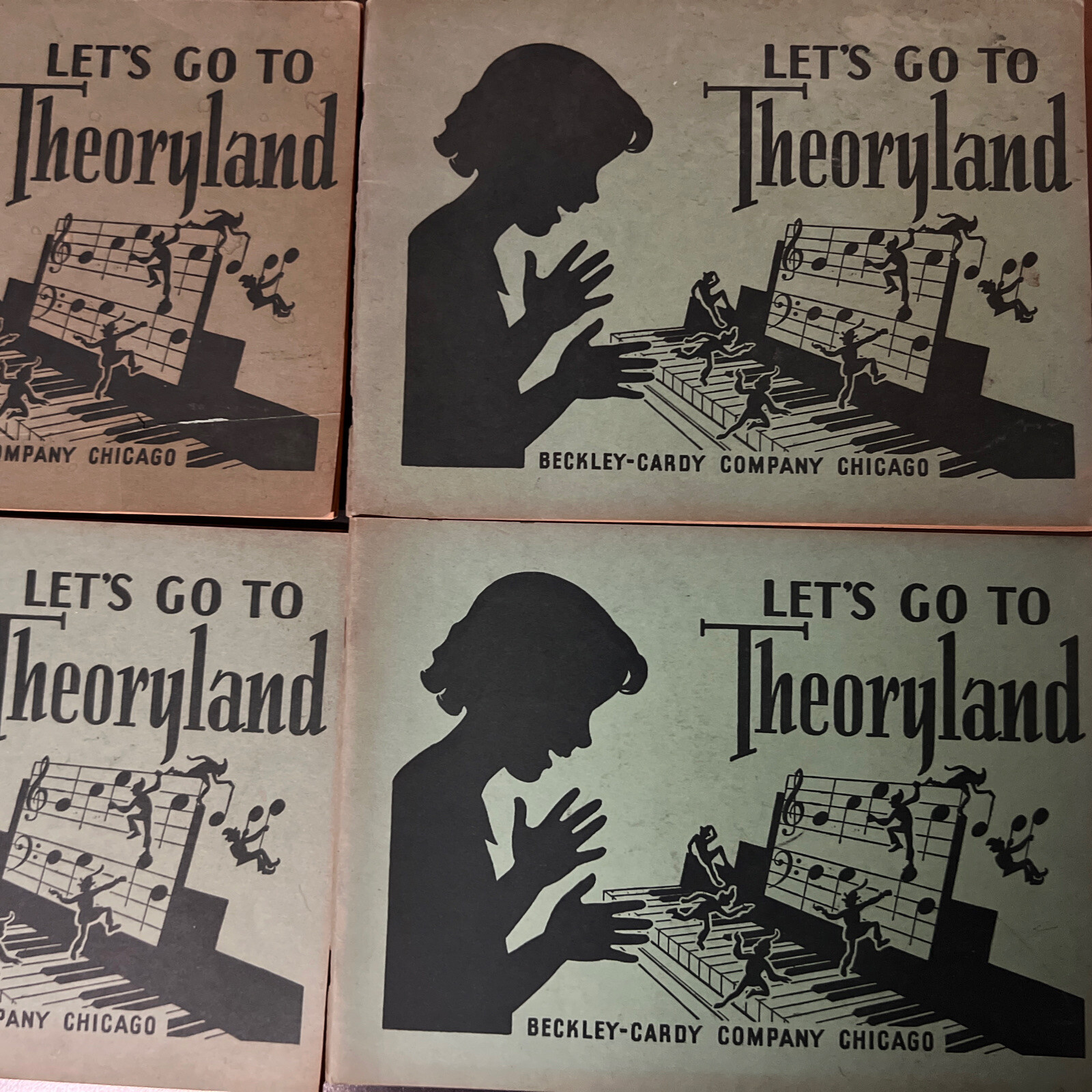 Let’s Go To Theoryland Beckley Cardy Co. Chicago VTG Childrens Music Theory Book