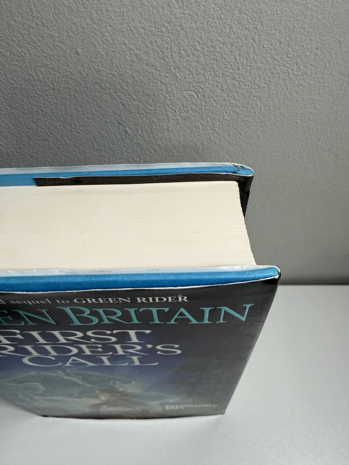 Signed First Rider’s Call Kristen Britain 1st Printing HC 2003 Green Rider
