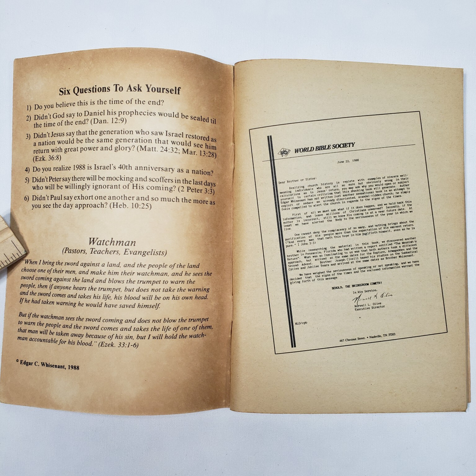 88 Reasons Why The Rapture Will Be In 1988 Borrowed Time Whisenant Rosh Hash Ana