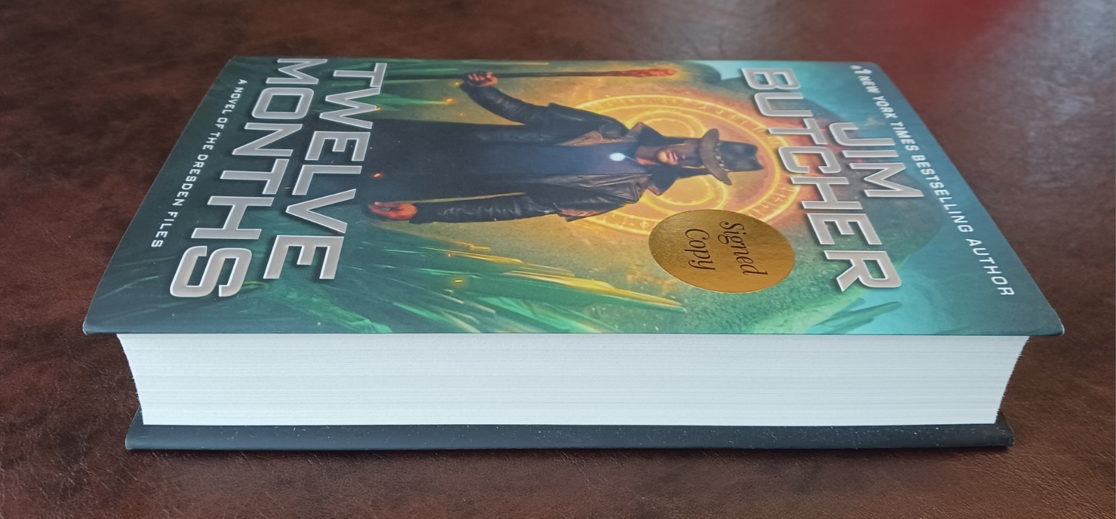 SIGNED Jim Butcher Autographed Book – Twelve Months, Dresden Files Series #18 HC