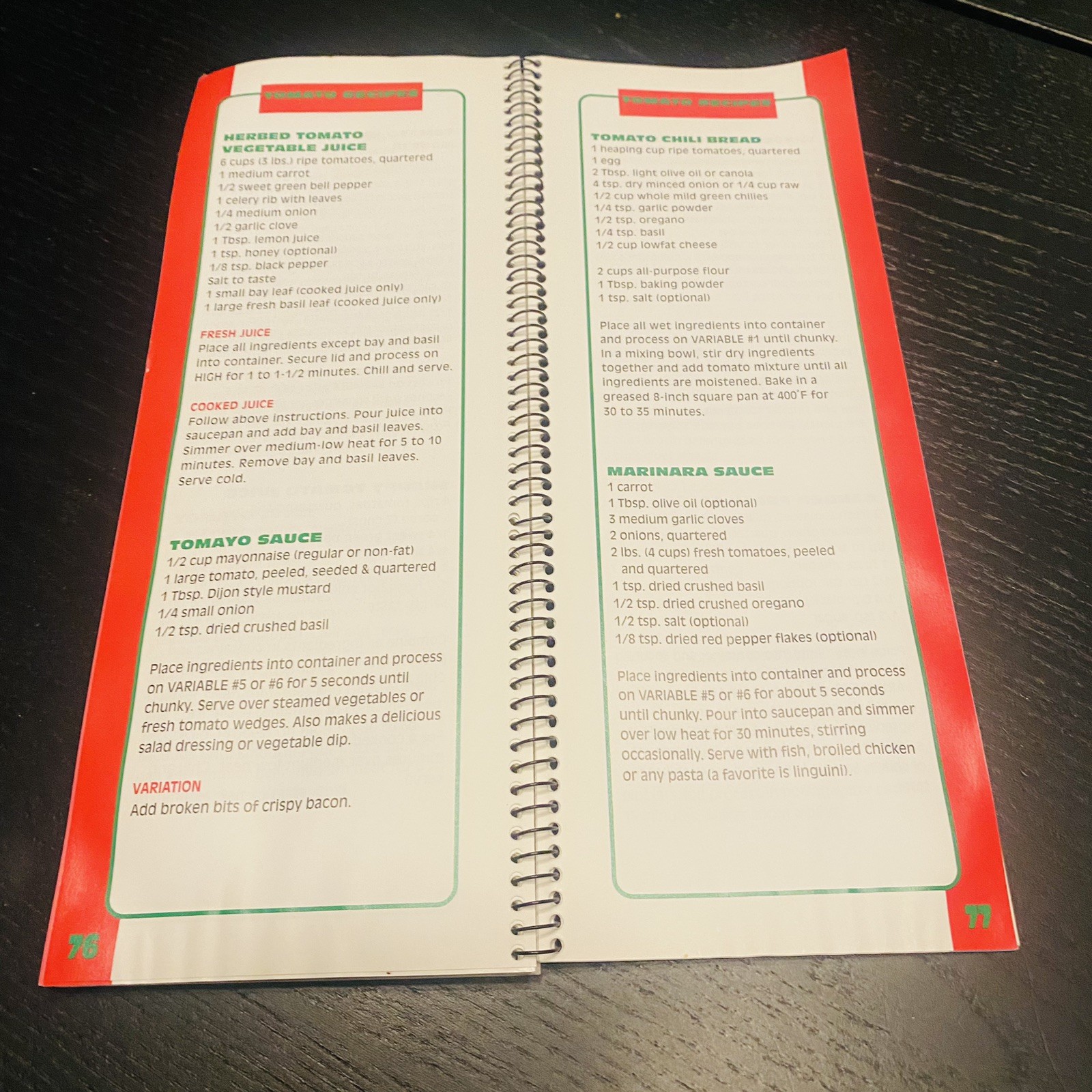 Vita-mix Vitamix The Professional Demonstrators Recipe Book 1997