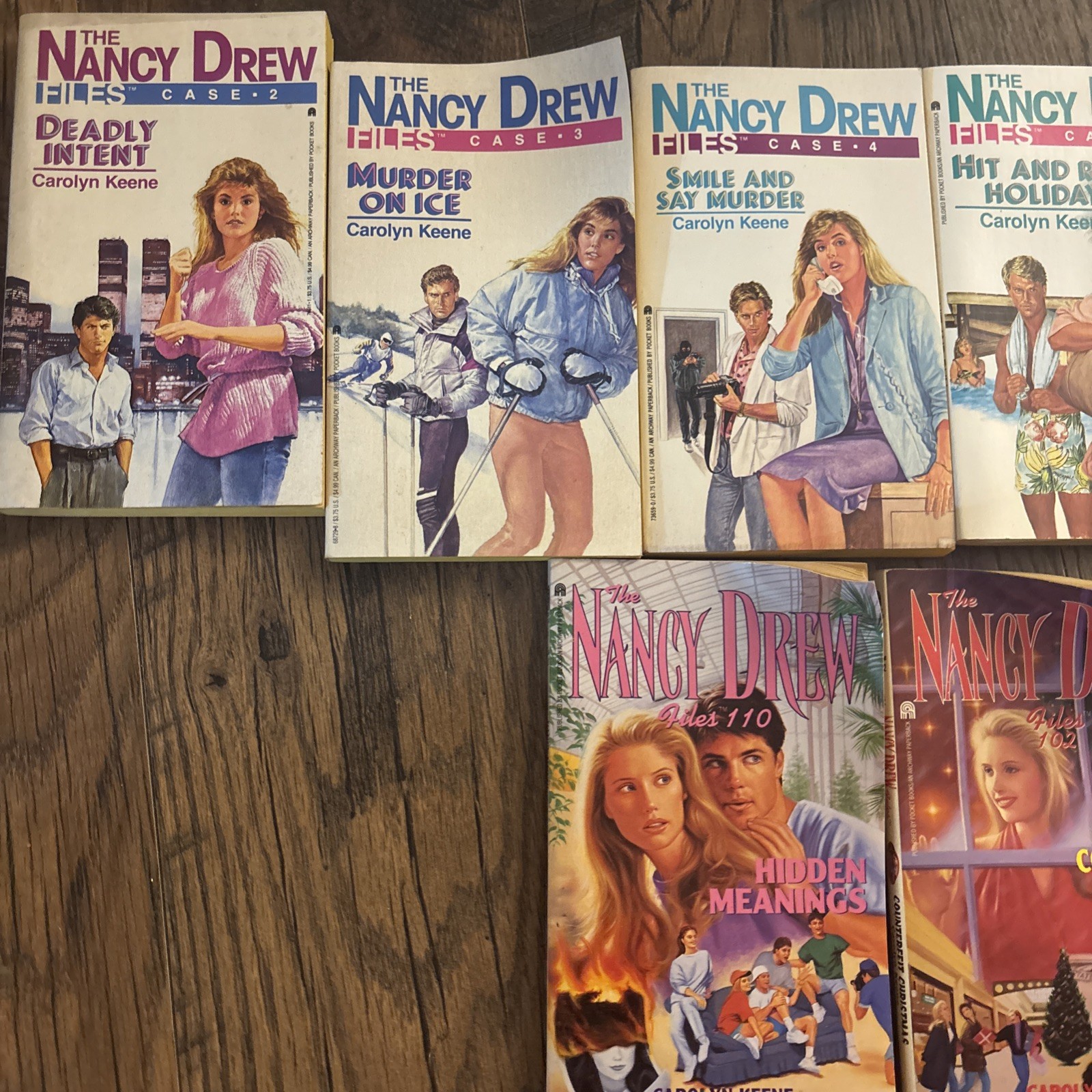Lot Of 9 Vintage Nancy Drew Mystery Stories –Carolyn Keene–1990s Paperbacks