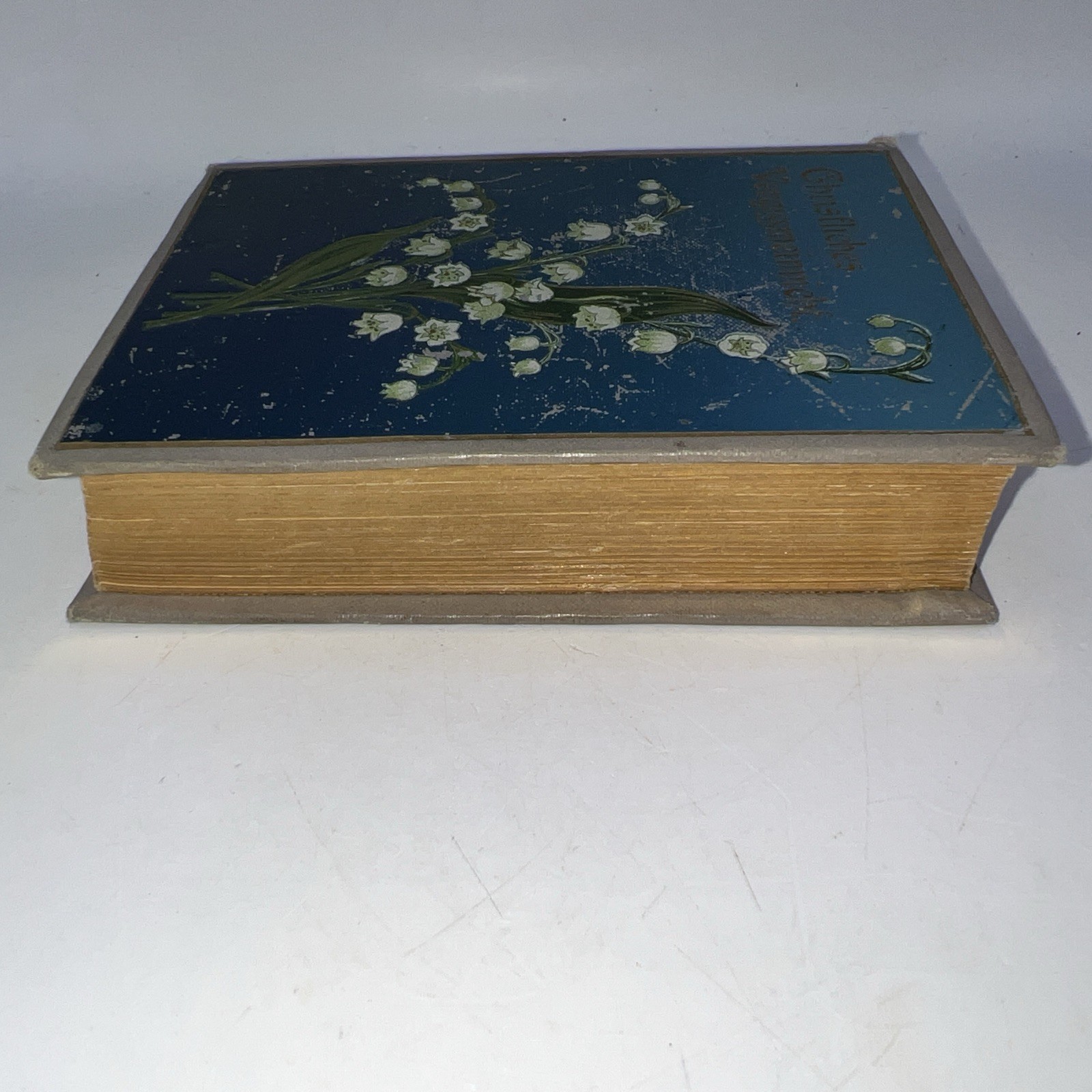 Vintage Forget Me Not German Prayer Book „Christliches Vergissmeinnicht“