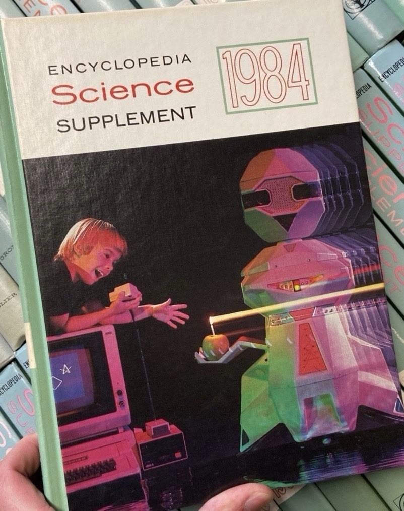Vintage Grolier Encyclopedia Science Supplement Set – 1964 through 2004