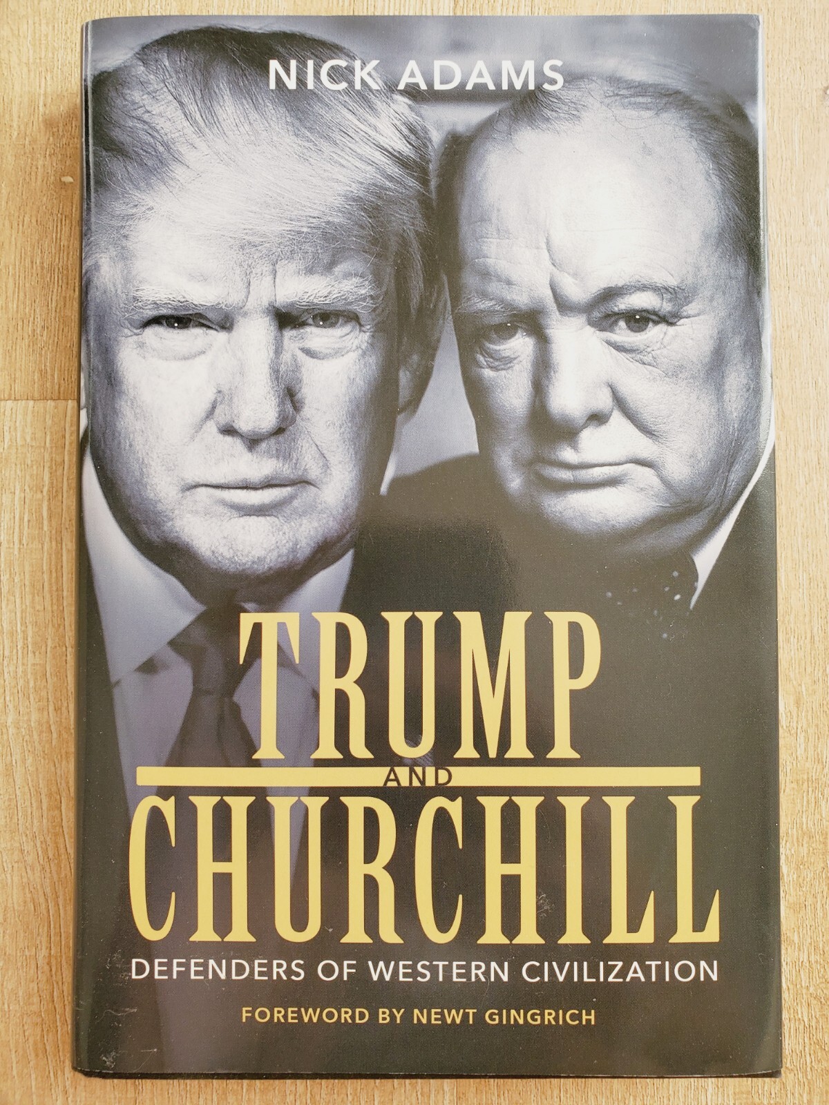 TRUMP AND CHURCHILL Nick Adams SIGNED 2020 HCDJ Post Hill Press POTUS