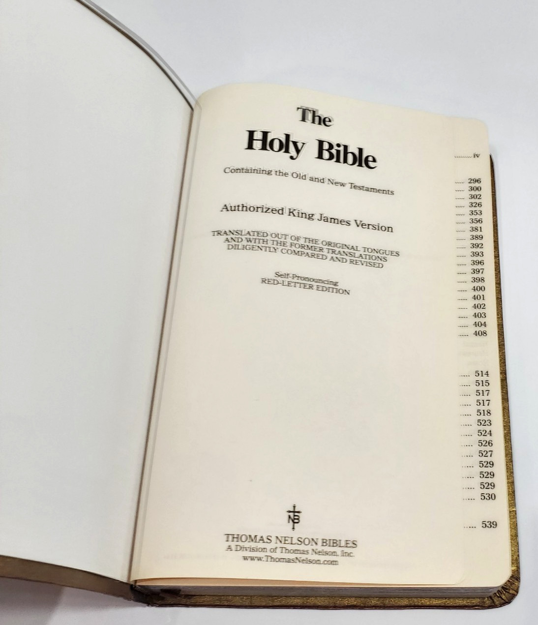 Holy Bible Red Letter Edition Gold Nelson KJV Life & Style (163SB) 1983