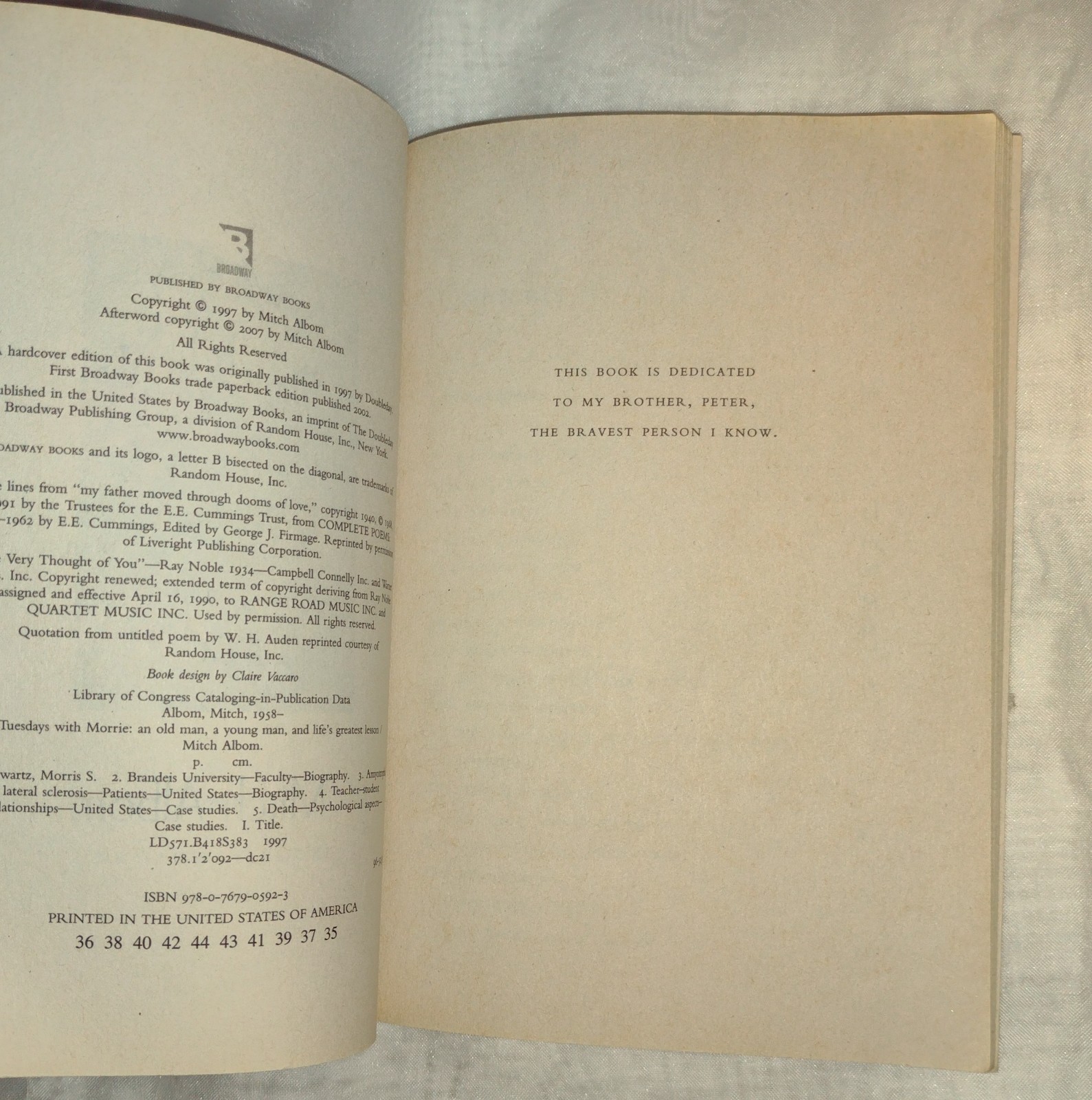 Tuesdays with Morrie: An Old Man, a Young Man, and Life’s Greatest Lesson