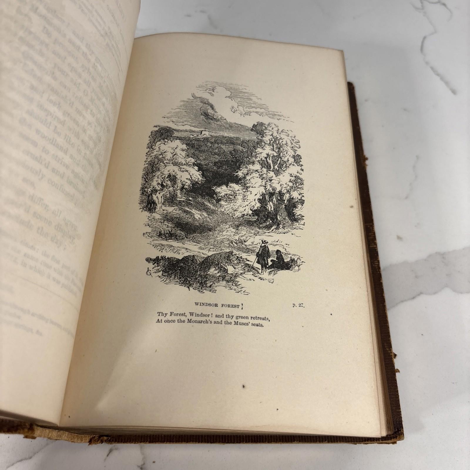 The Poetical works of Alexander Pope 1857 – D Appleton & Co Leather Book