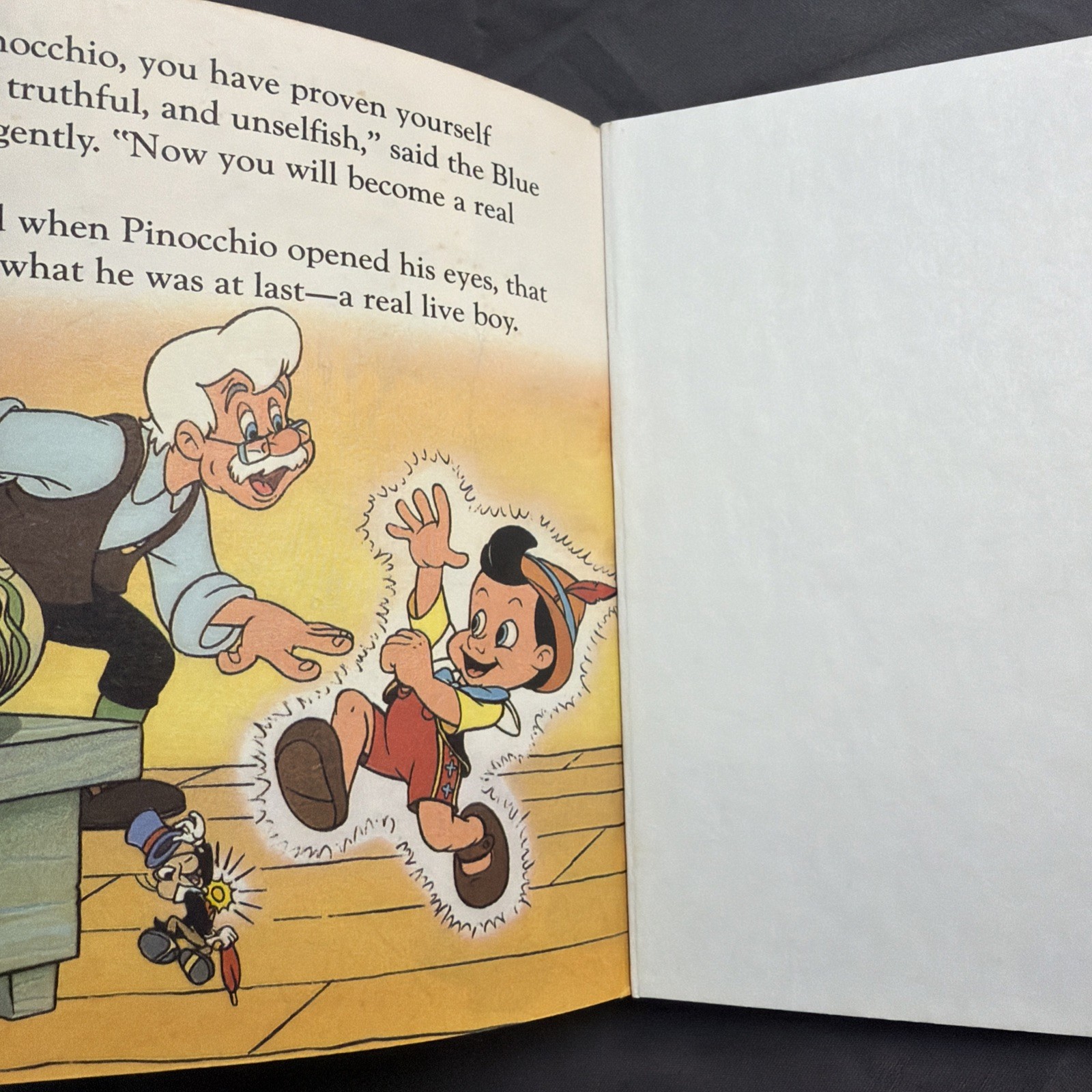 VINTAGE A FIRST LITTLE GOLDEN BOOK DISNEY’S PINOCCHIO 10152-22 1992 #13F