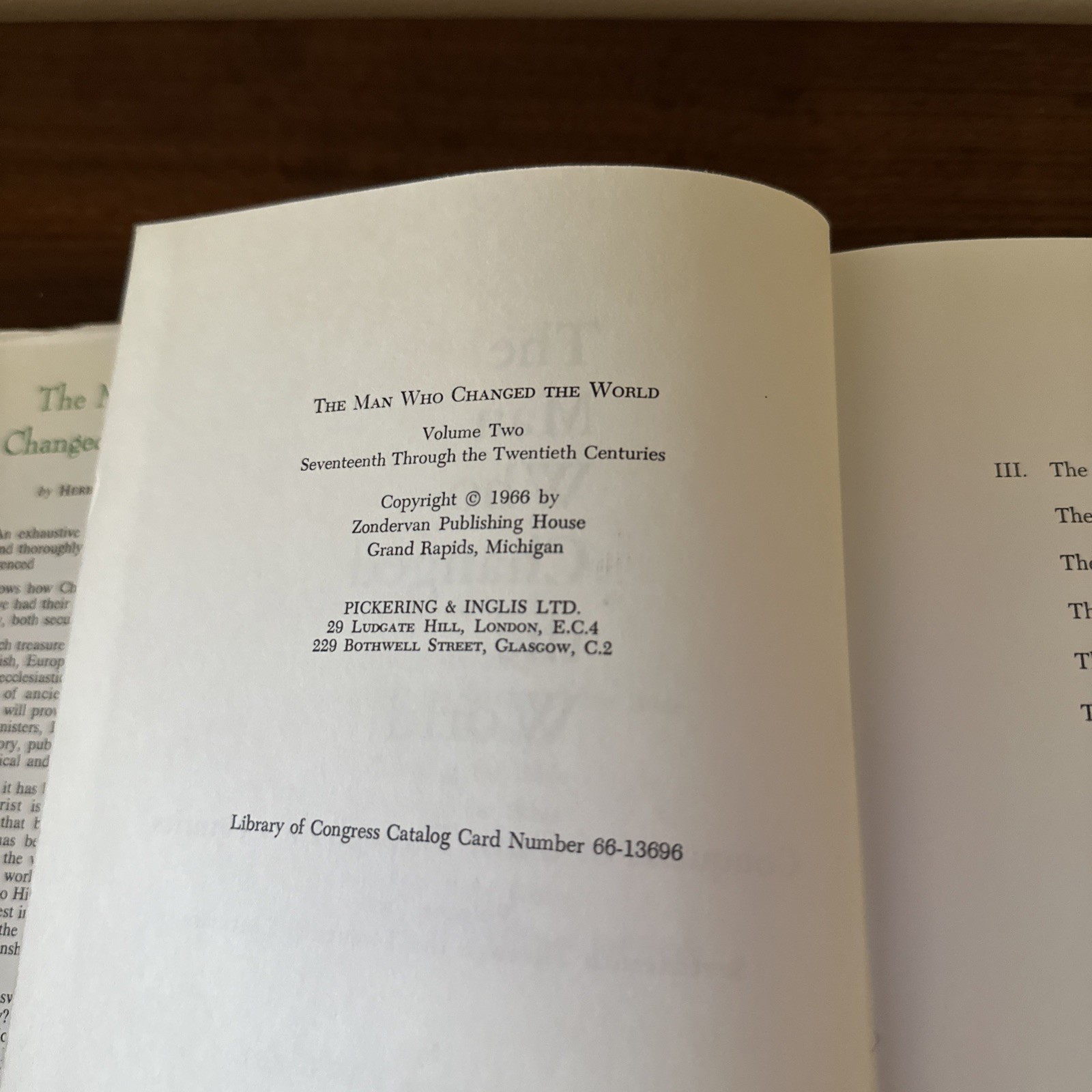 “The Man Who Changed the World” 2 Volume Set By Herbert Lockyer 1966