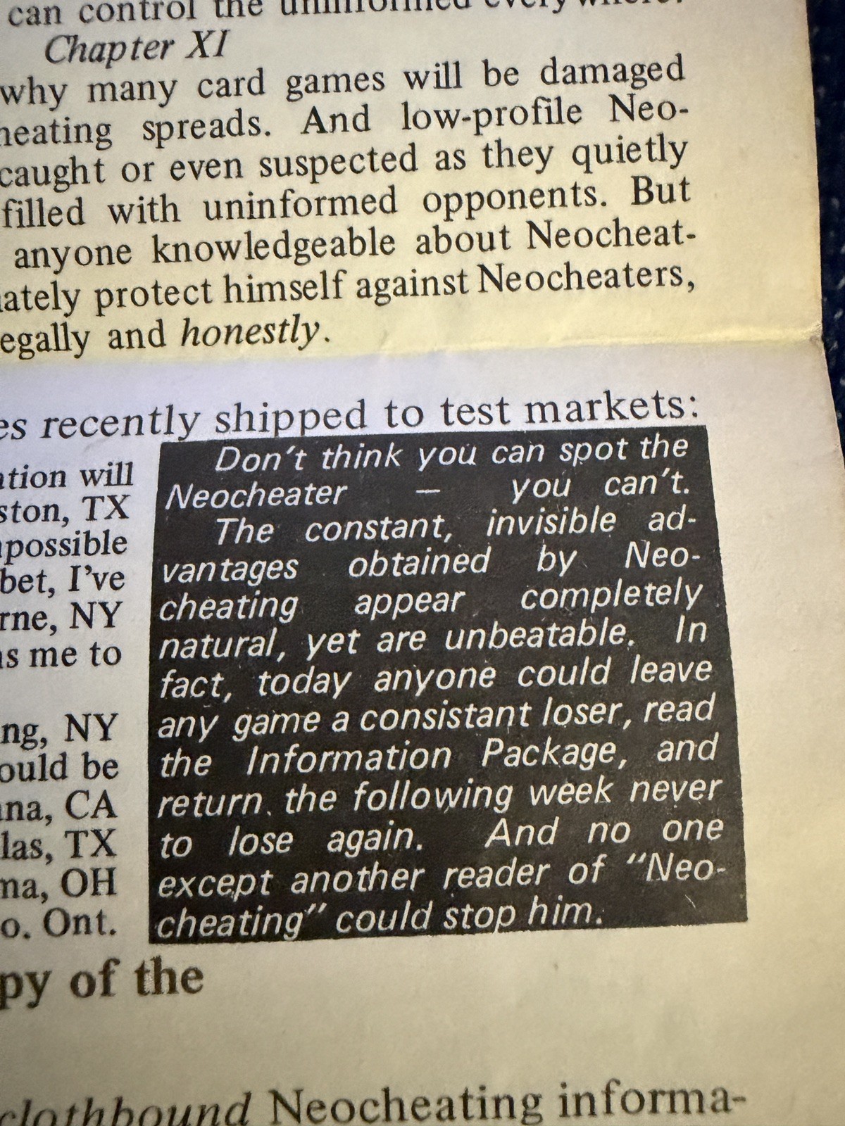 1st EDITION Neocheating Manuscript Book AND RARE Pamphlet by Frank R. Wallace