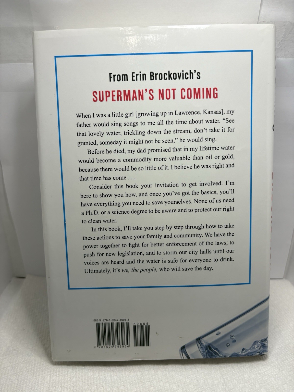 SIGNED Superman’s Not Coming by Erin Brockovich (1st Ed. 2020 HC)