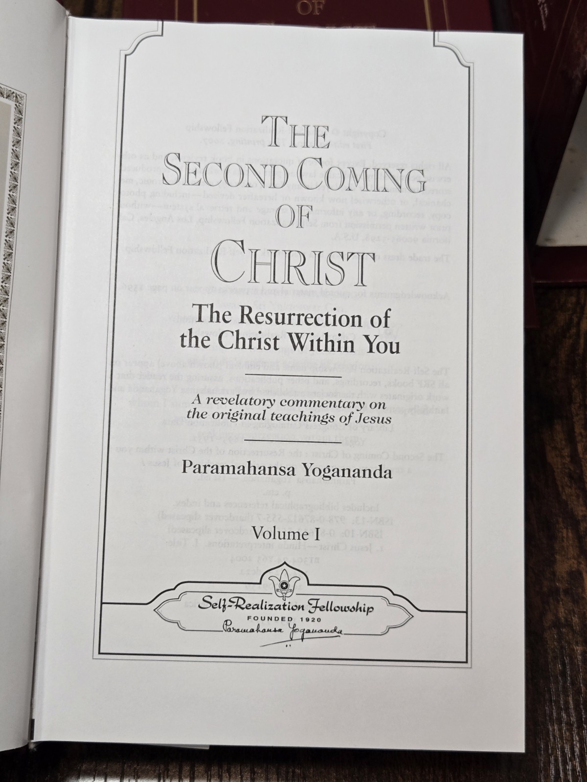THE SECOND COMING OF CHRIST: The Resurrection of Christ Within You by Yogananda