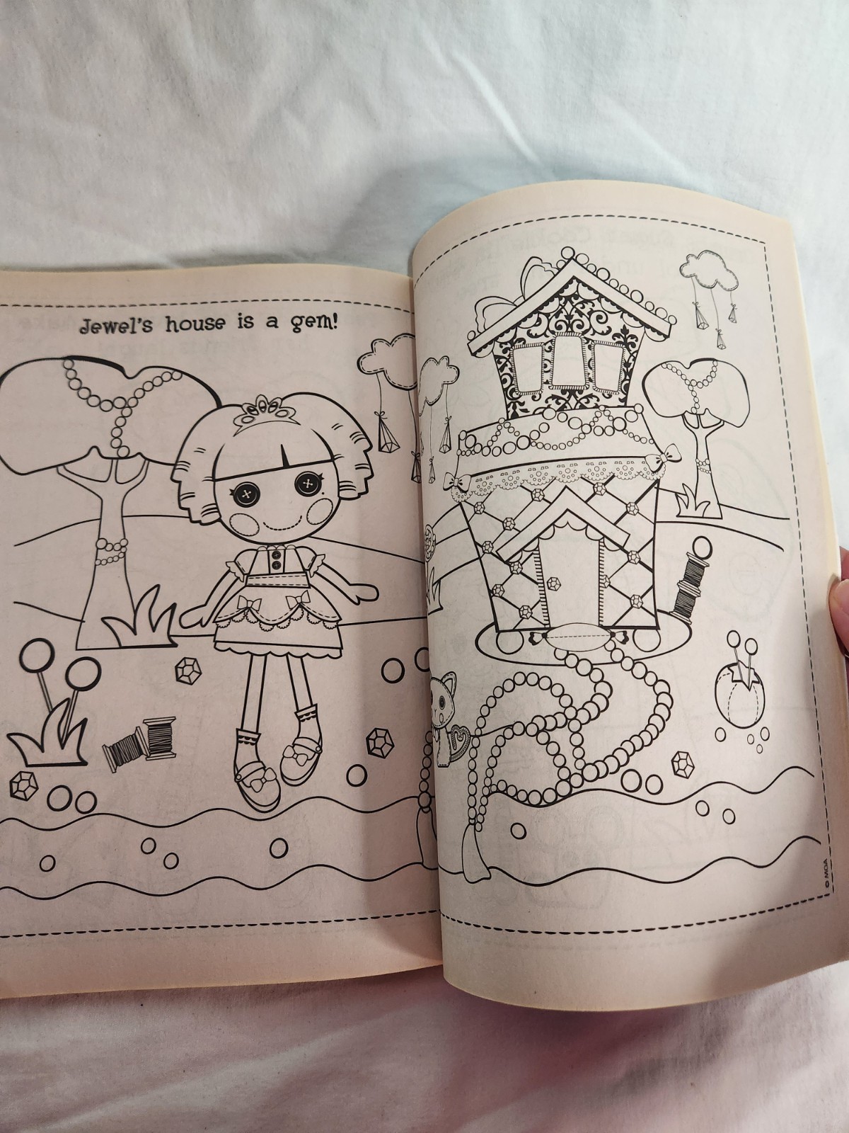 Lalaloopsy Coloring & Activity Book 2011 You Bet Your Button! 1 Page Colored On