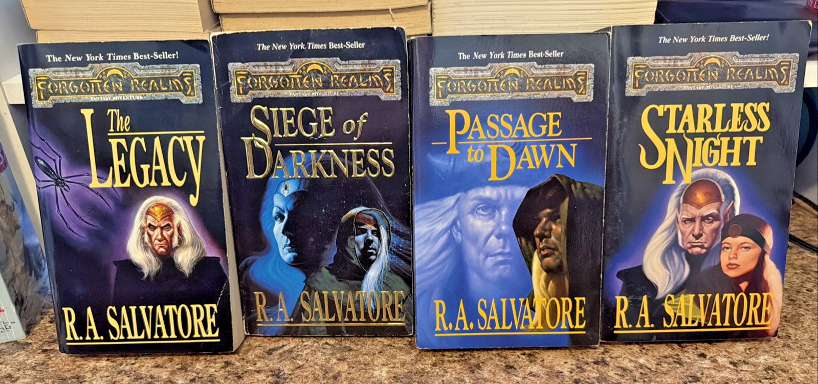 Lot of 12 Forgotten Realms Legend of Drizzt Books Vintage Fantasy R.A. Salvatore