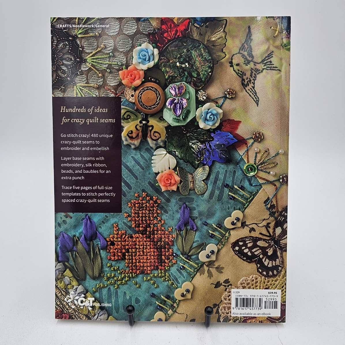 MINT | Stunning Stitches for Crazy Quilts Kathy Shaw | Embroidery Seam Designs