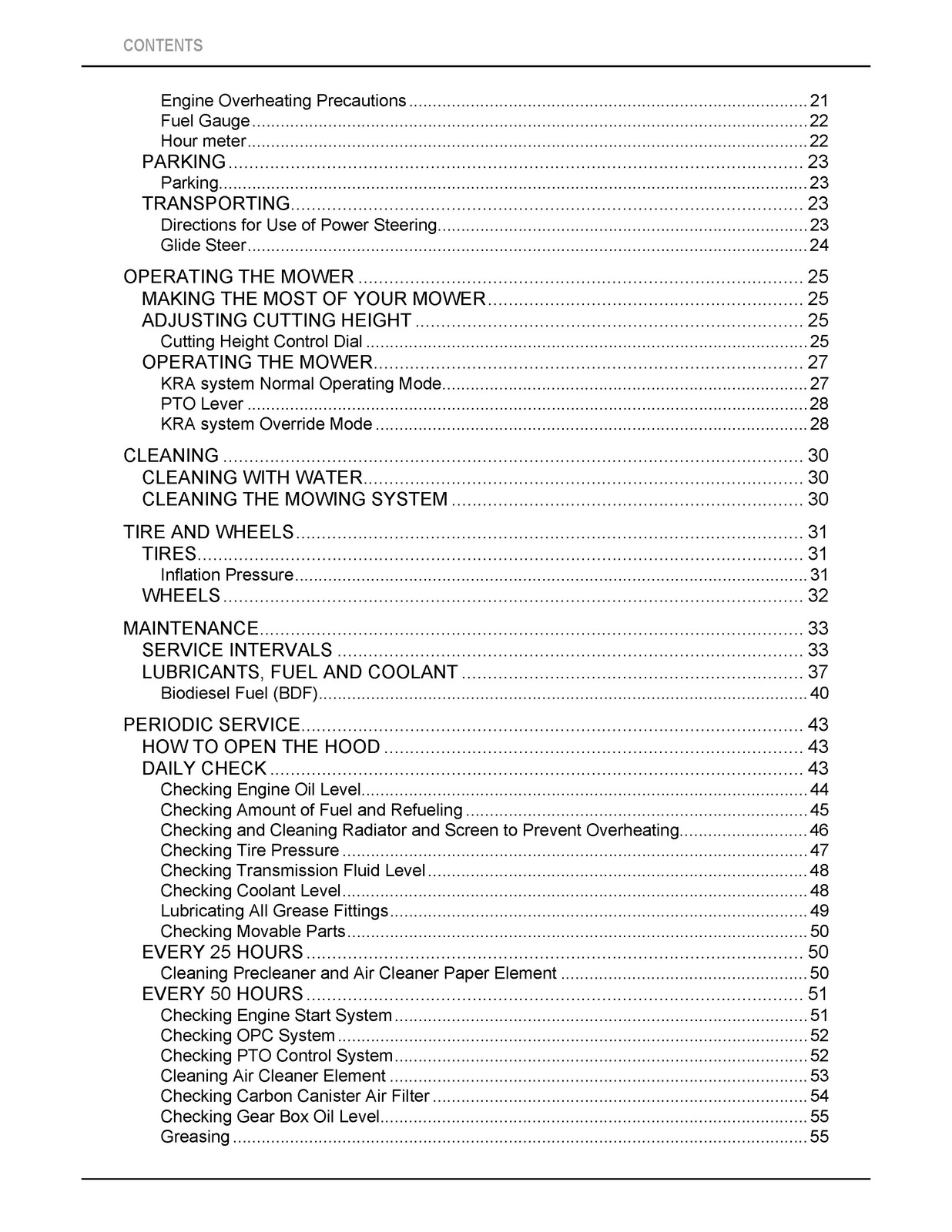 KUBOTA GR2020G GR2120 GR2120AU Operators Manual 2017 – BOUND – COVERS – FOLDOUTS