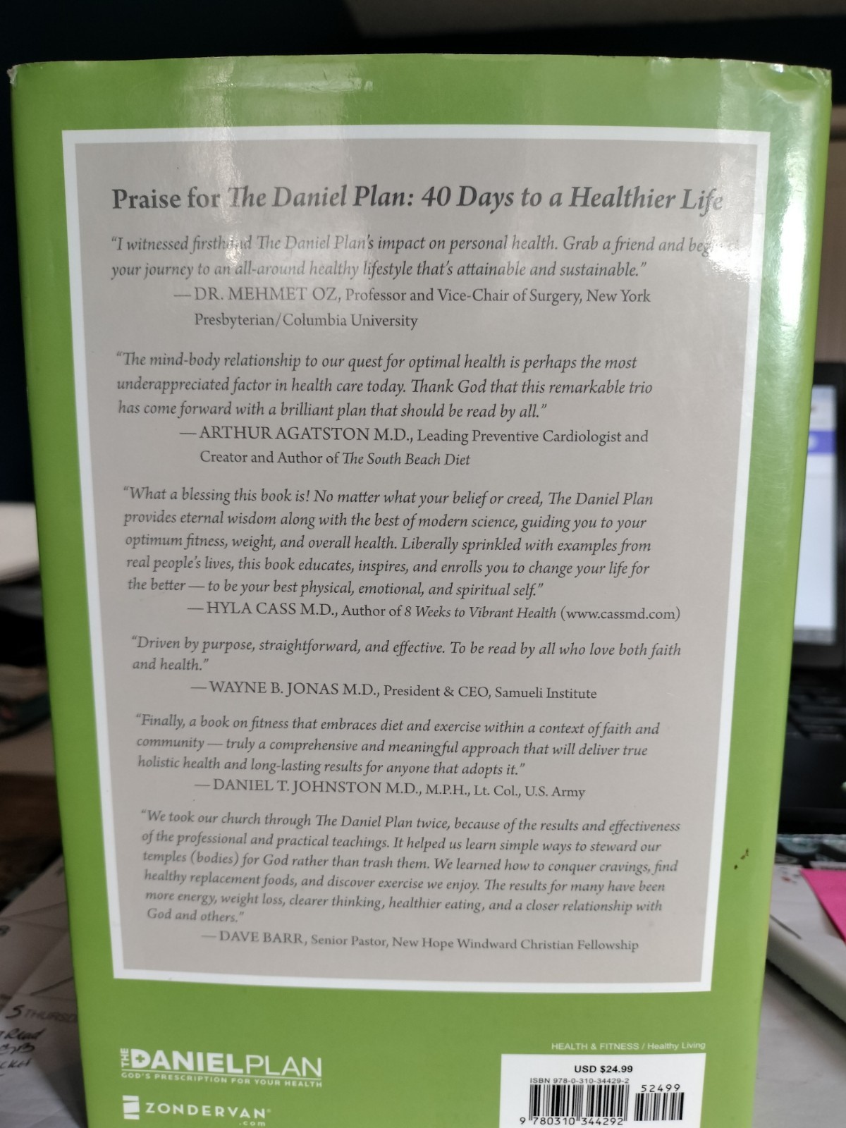 The Daniel Plan Ser.: The Daniel Plan : 40 Days to a Healthier Life by Daniel G.