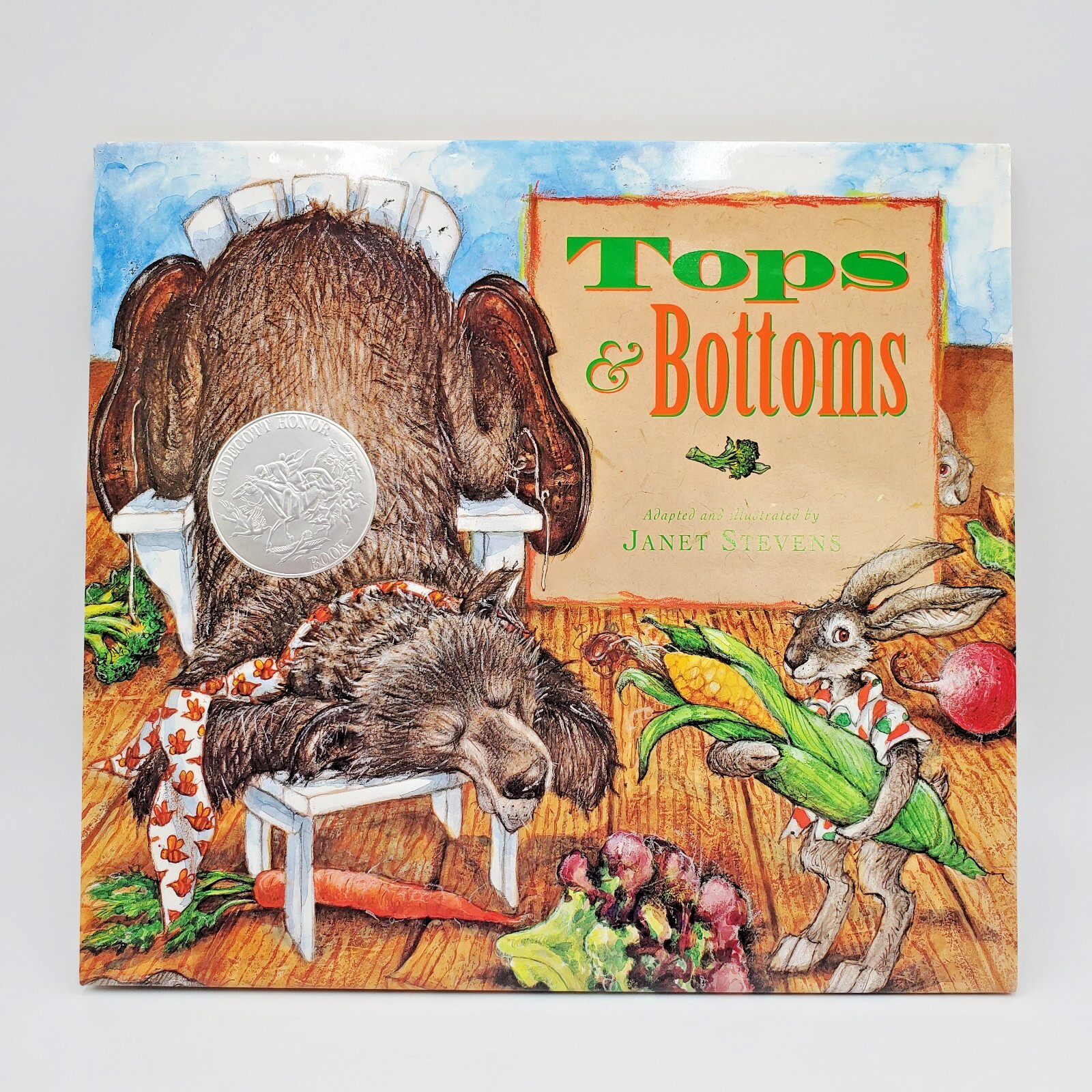 Signed 1st Ed Book TOPS AND BOTTOMS by Janet Stevens HBDJ To Nancy Autographed