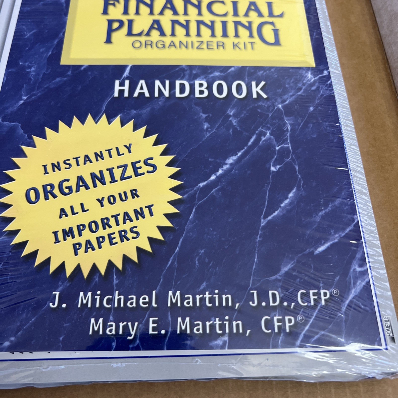 NEW HOMEFILE Financial planning organizer kit HANDBOOK Martin 2004 48 pages