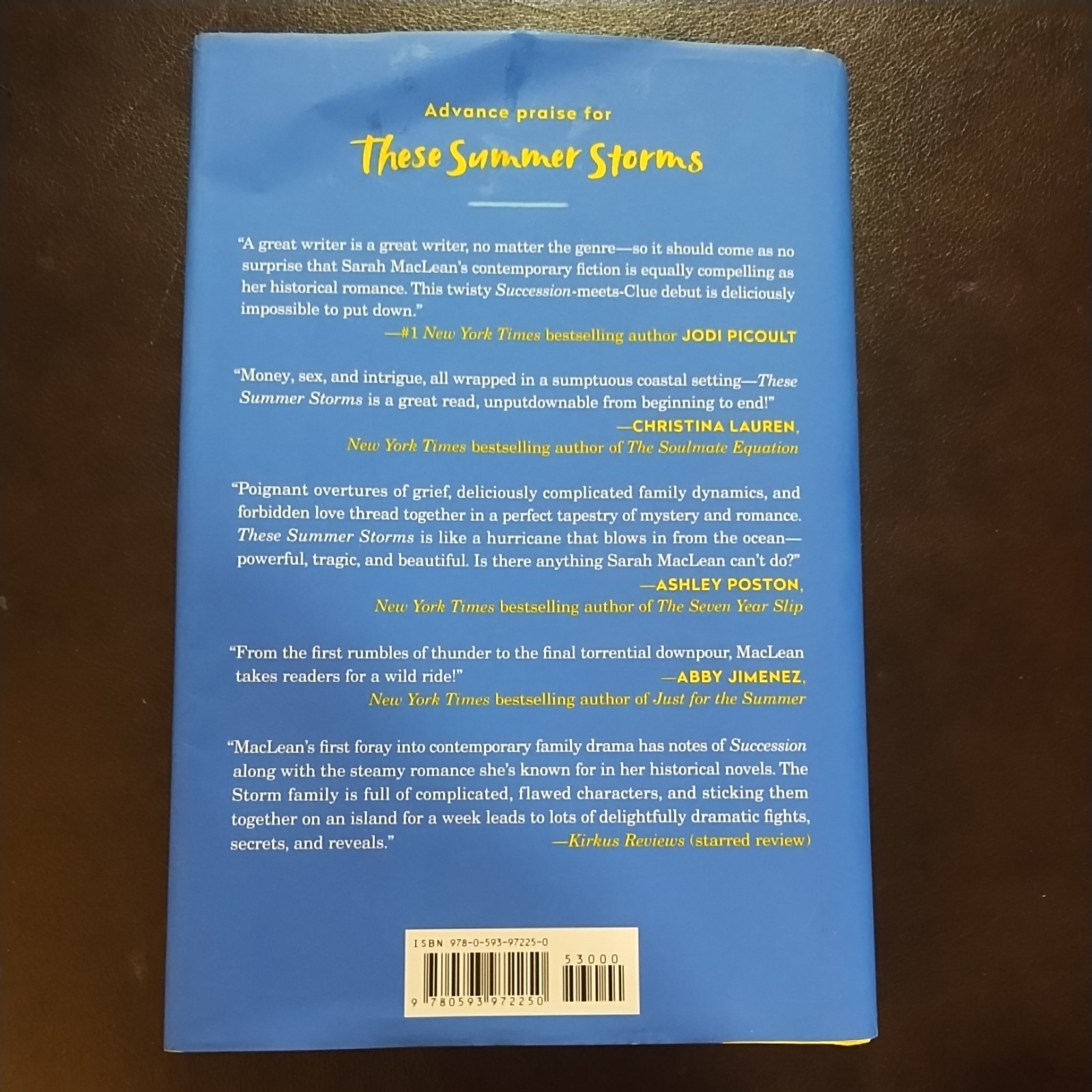 These Summer Storms : A Novel Hardcover Sarah MacLean