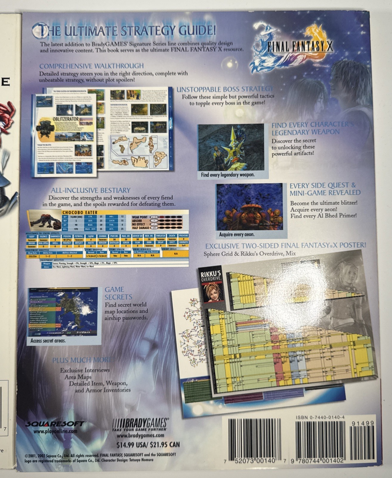 Brady Games Final Fantasy 8 9 10 Official Strategy Guides PS PaperBack Rare Lot