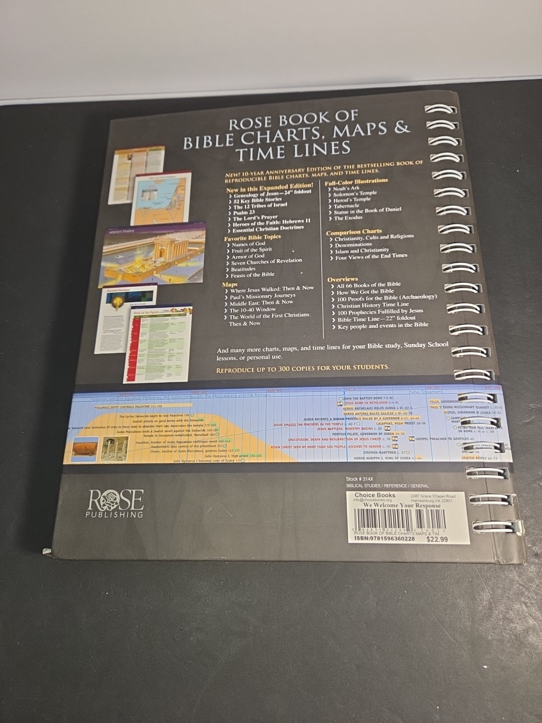 Rose Book of Bible Charts Maps Time Lines 10th Anniversary Expanded Edition