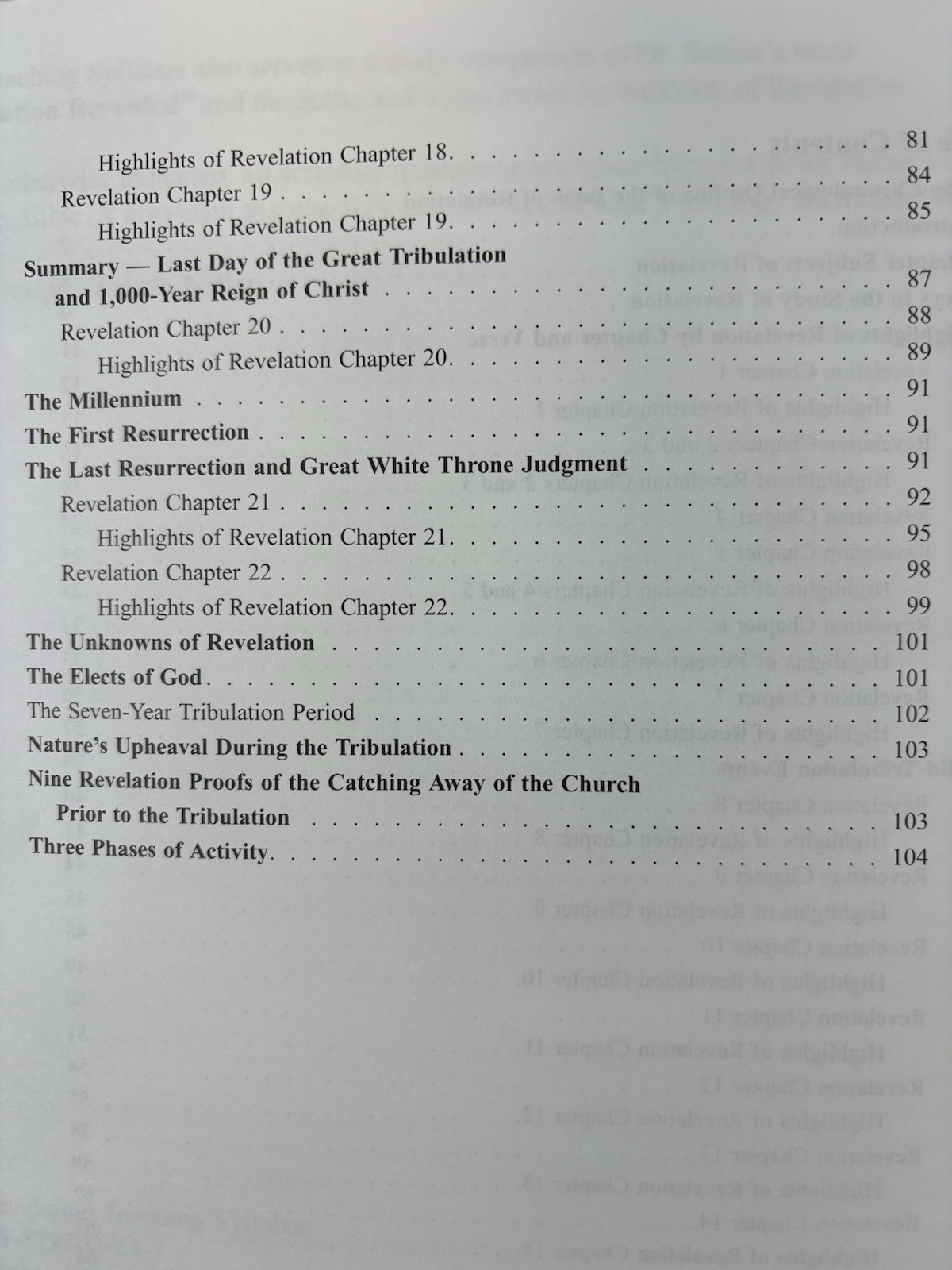Hilton Sutton Revelation Teaching Syllabus Verse-by-Verse Spiral Bound