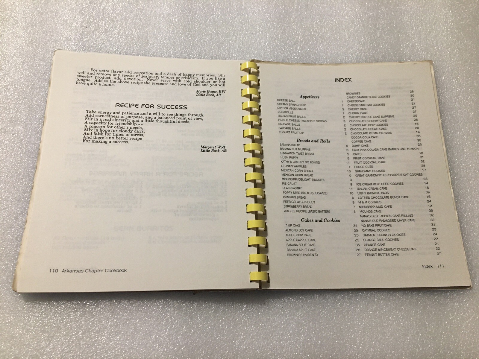 National Executive Housekeepers Association Cookbook Arkansas Chapter 114 Pages