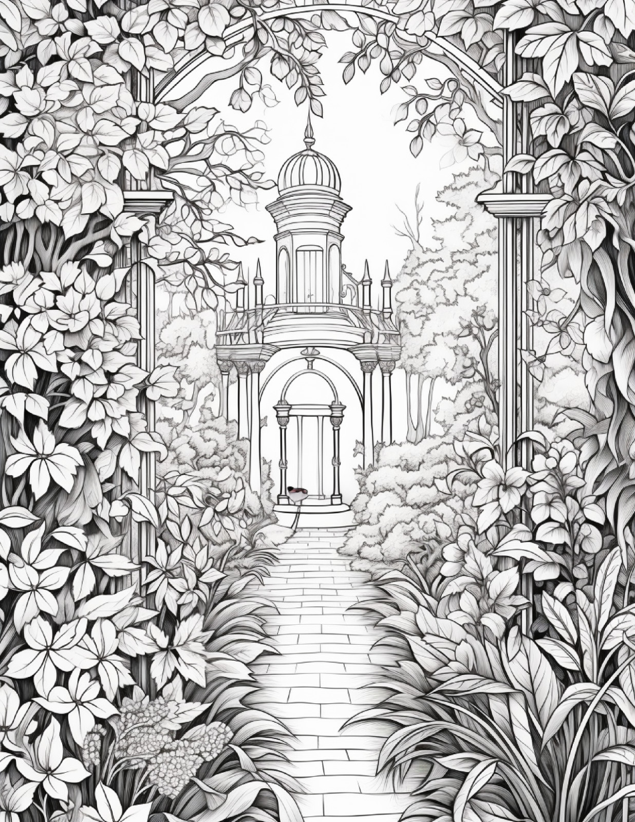 Secret Garden Coloring Book for Adults & Kids ,