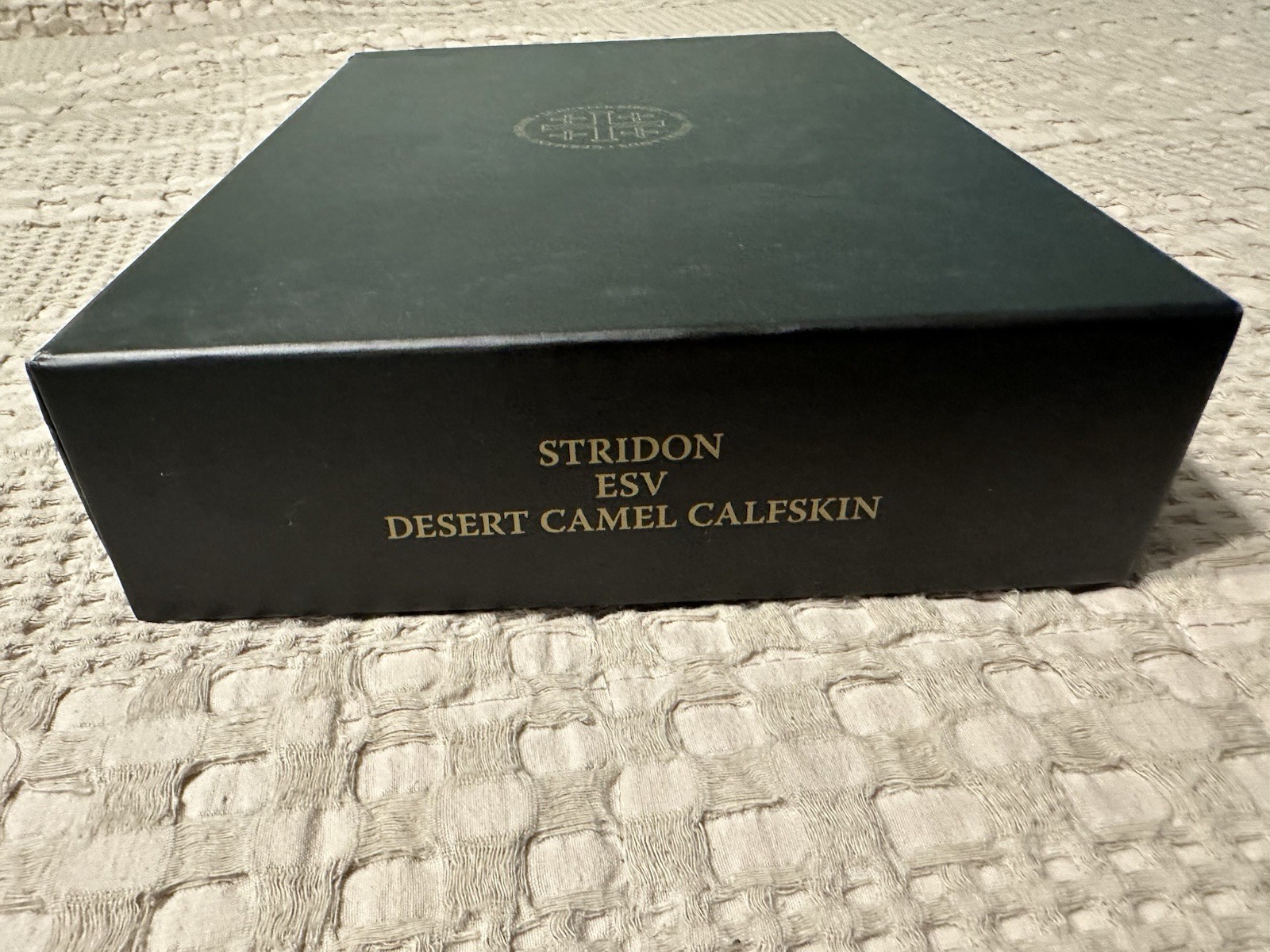 Schuyler ESV Stridon Bible – Desert Camel Calfskin Leather