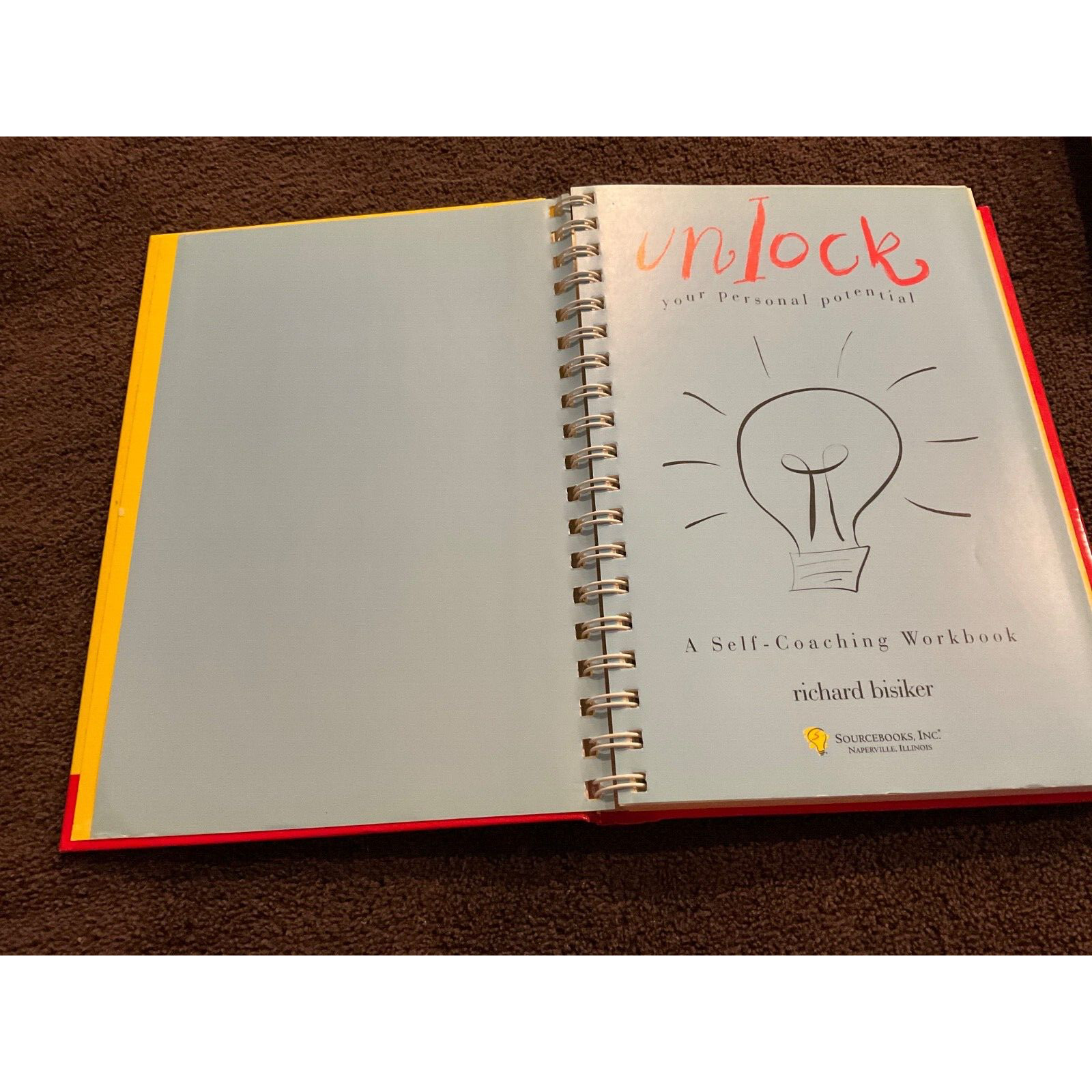 Unlock Your Potential Self-Coaching Workbook Bisiker Spiral Hardcover